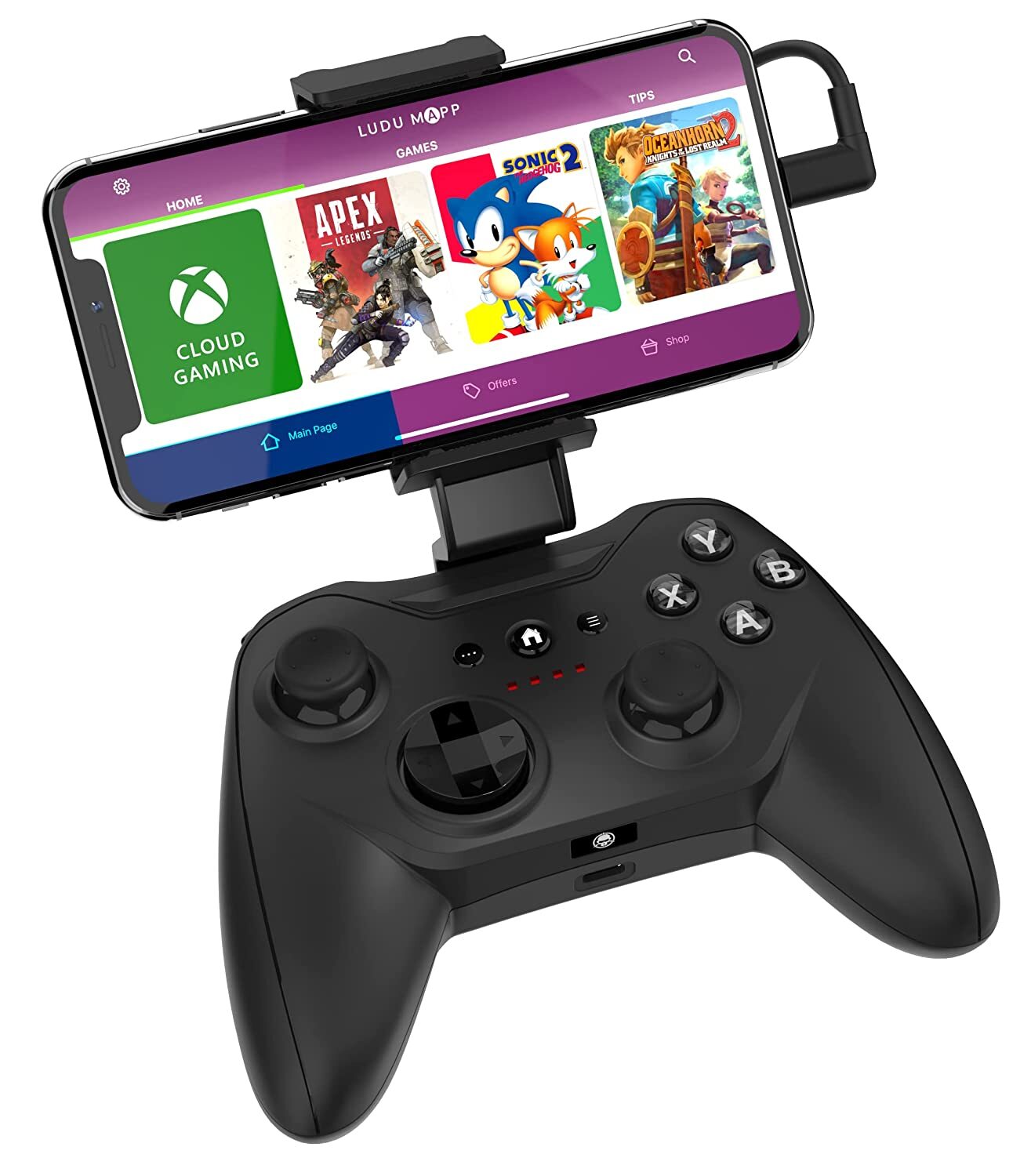 Rotor Riot Lightning Connect Controller for Apple iOS7 or Later Devices - Black