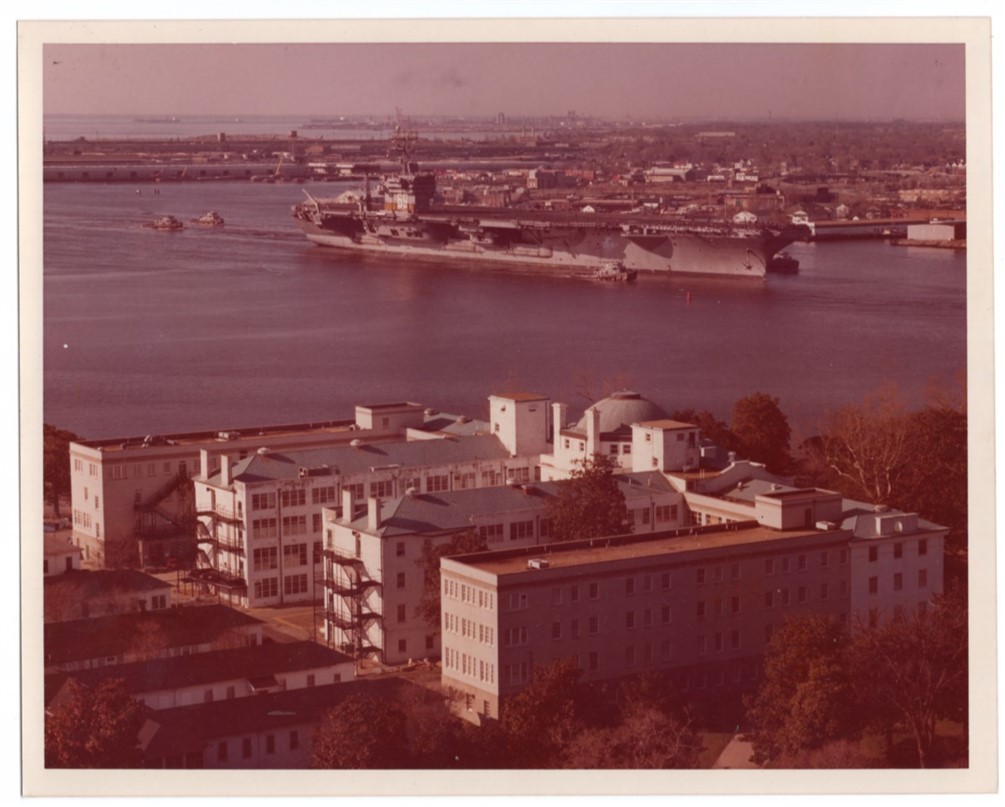1977 Aircraft Carrier CVN-69 USS Dwight D. Eisenhower Heading out Photo #4