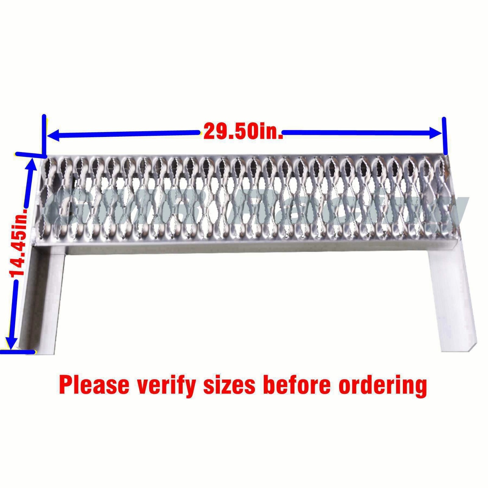 ALUMINUM REPLACEMENT STEP FOR PETERBILT BATTERY BOX TOOLBOX - 29.5" x 7" x 2" In