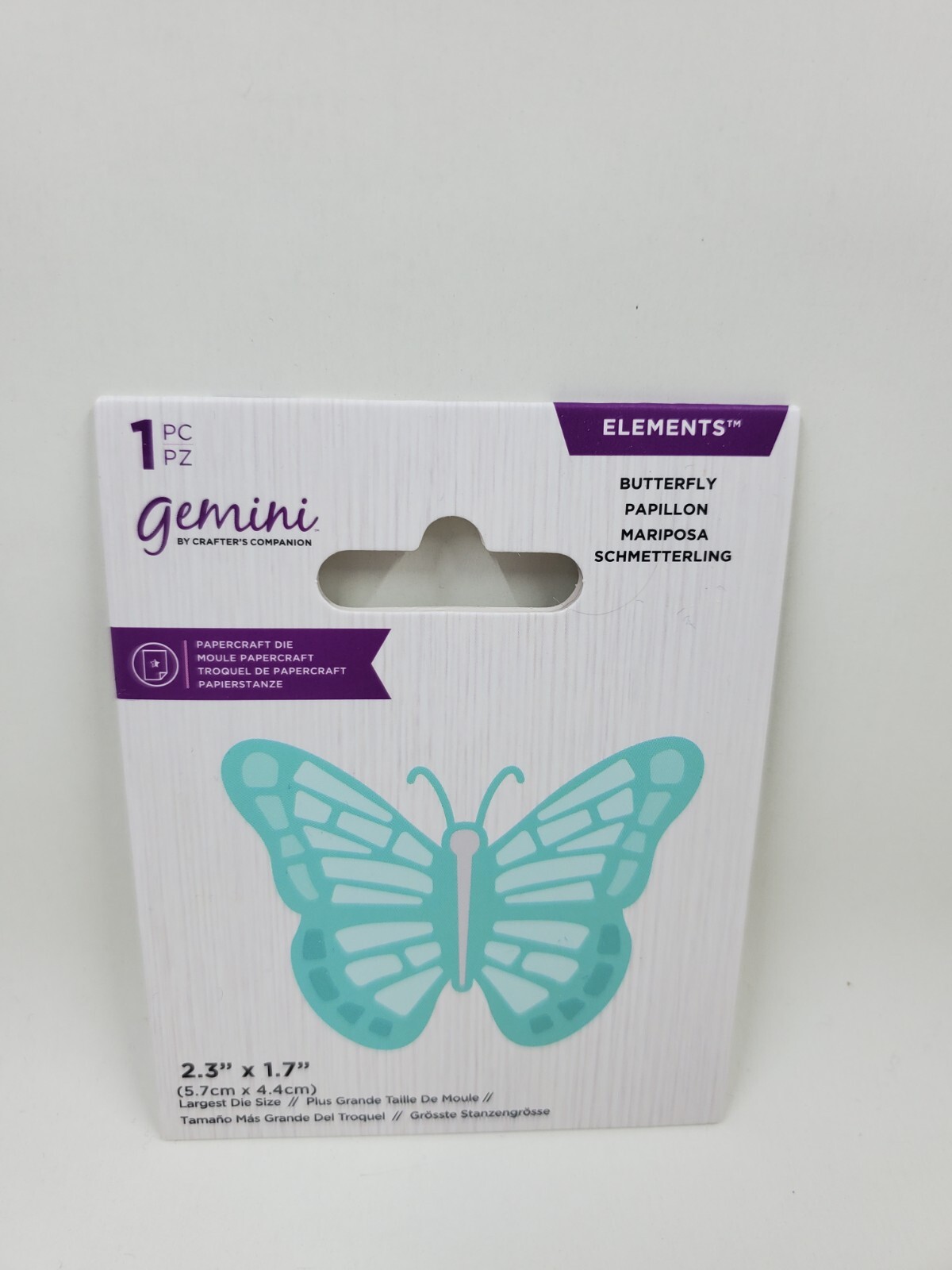 CC1 Crafters Companion Butterfly  die  2.3" X 1.7" Elements new