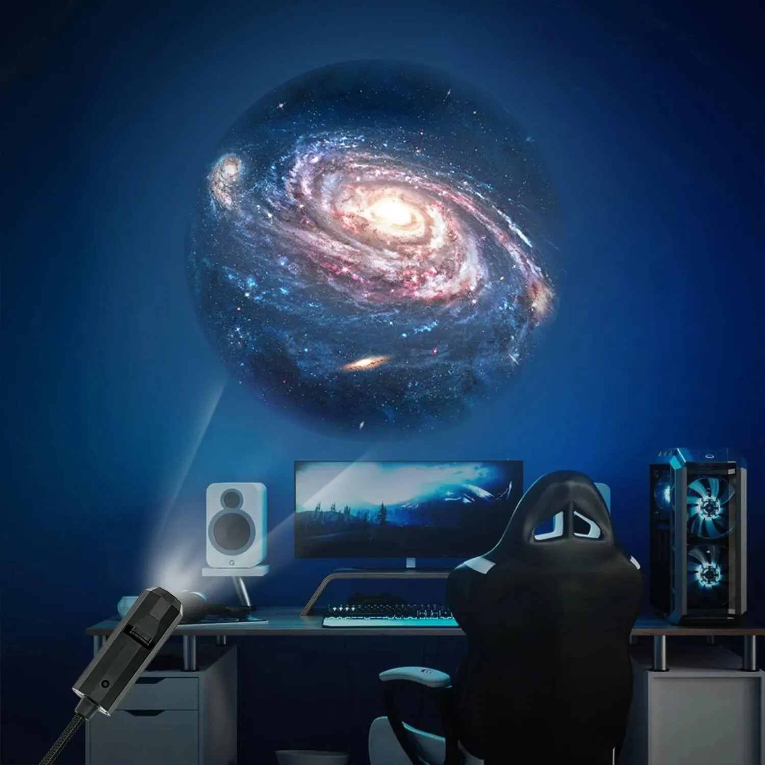 USB Plug In Starry Sky Ceiling Projection Night Light Romantic Bedroom Ambiance