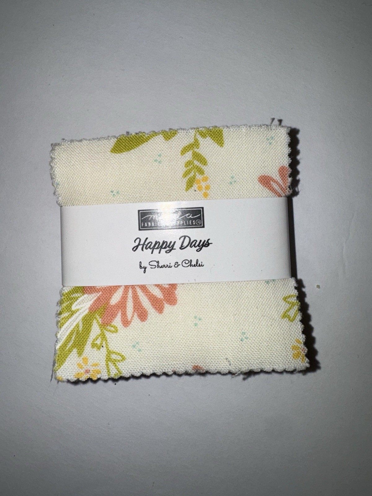 Moda Fabrics 2 1/2” Squares, 42 squares per pack - Happy  Days , Shine