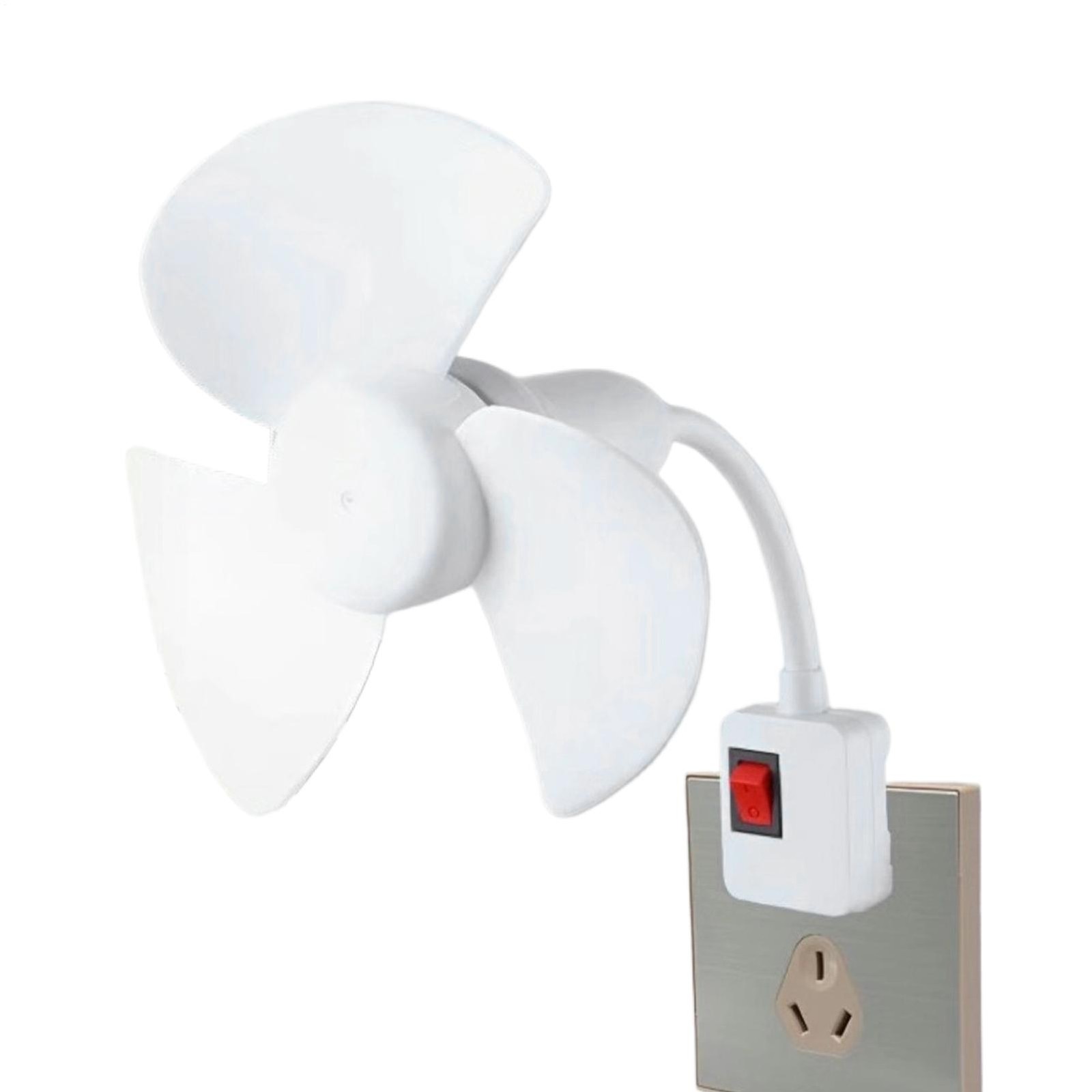 Socket Fan Kit with Plug Adapter – Mini Quiet Electric Fan