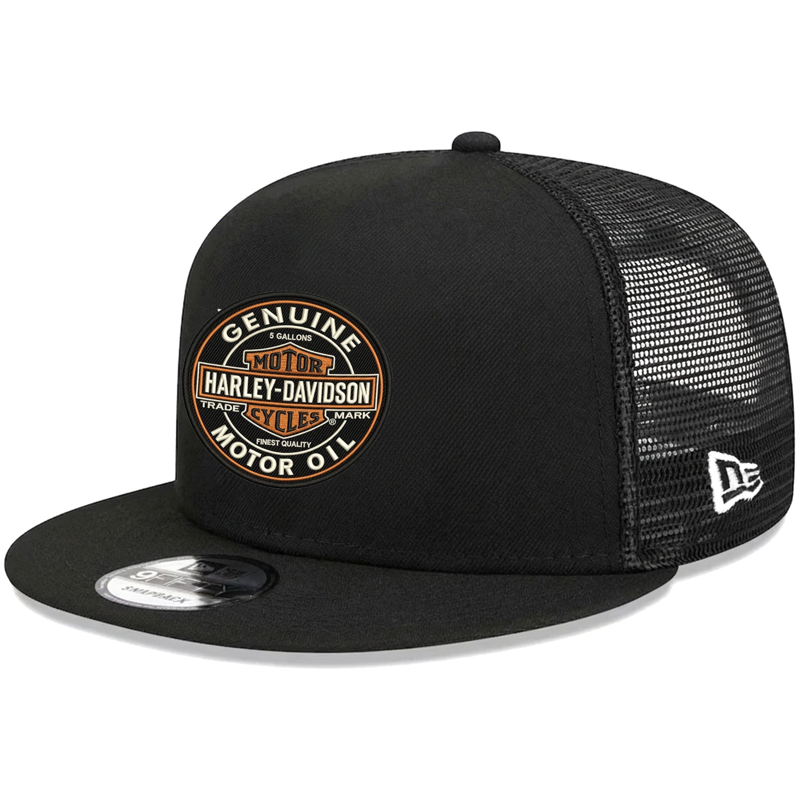 Harley Davidson Genuine Motor Oil 59FIFTY Snapback Hat Embroidered Biker Cap