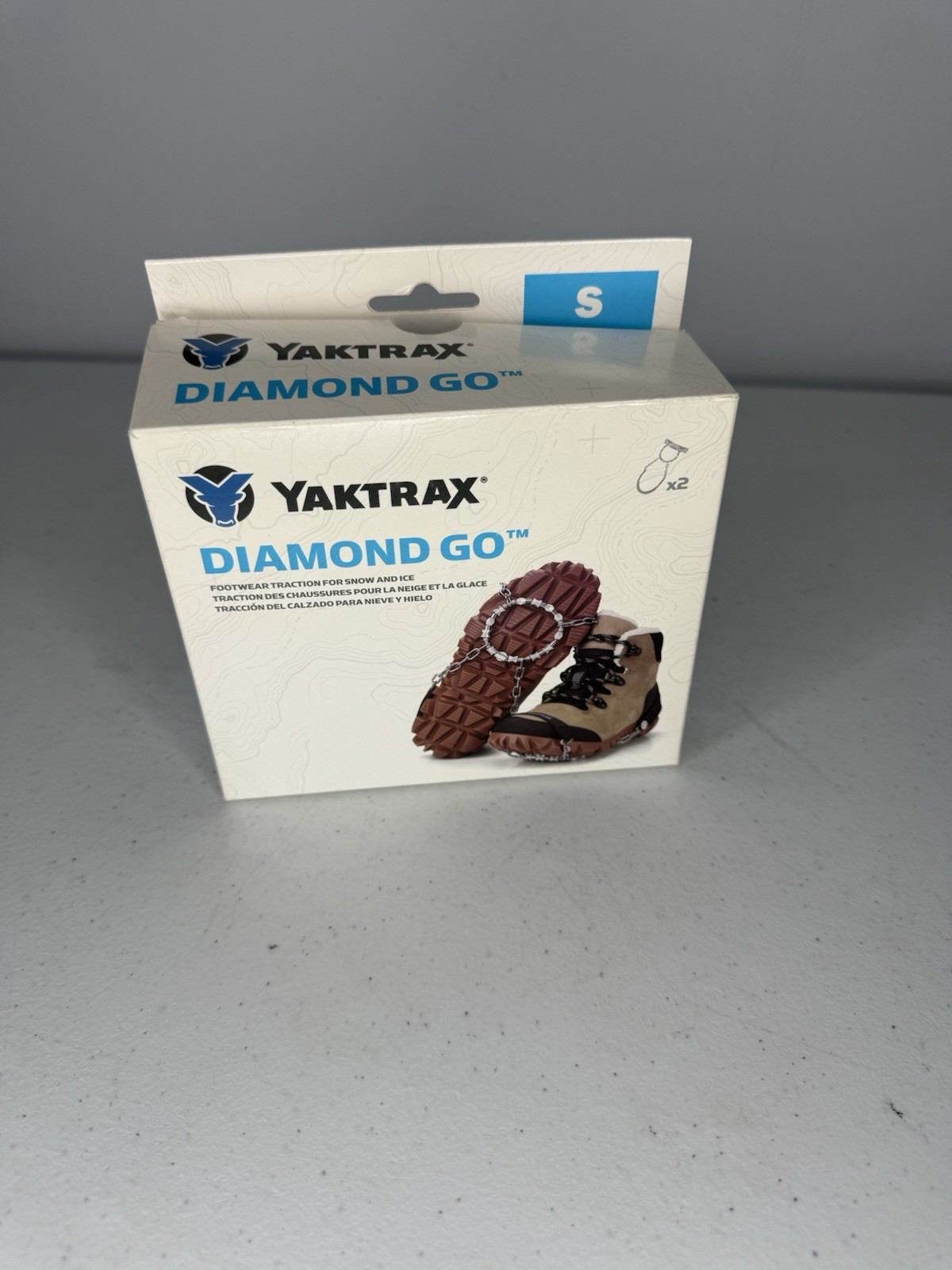 Yaktrax Diamond Go Crampons Traction for Snow and Ice  Sz S Womens up to 7.5