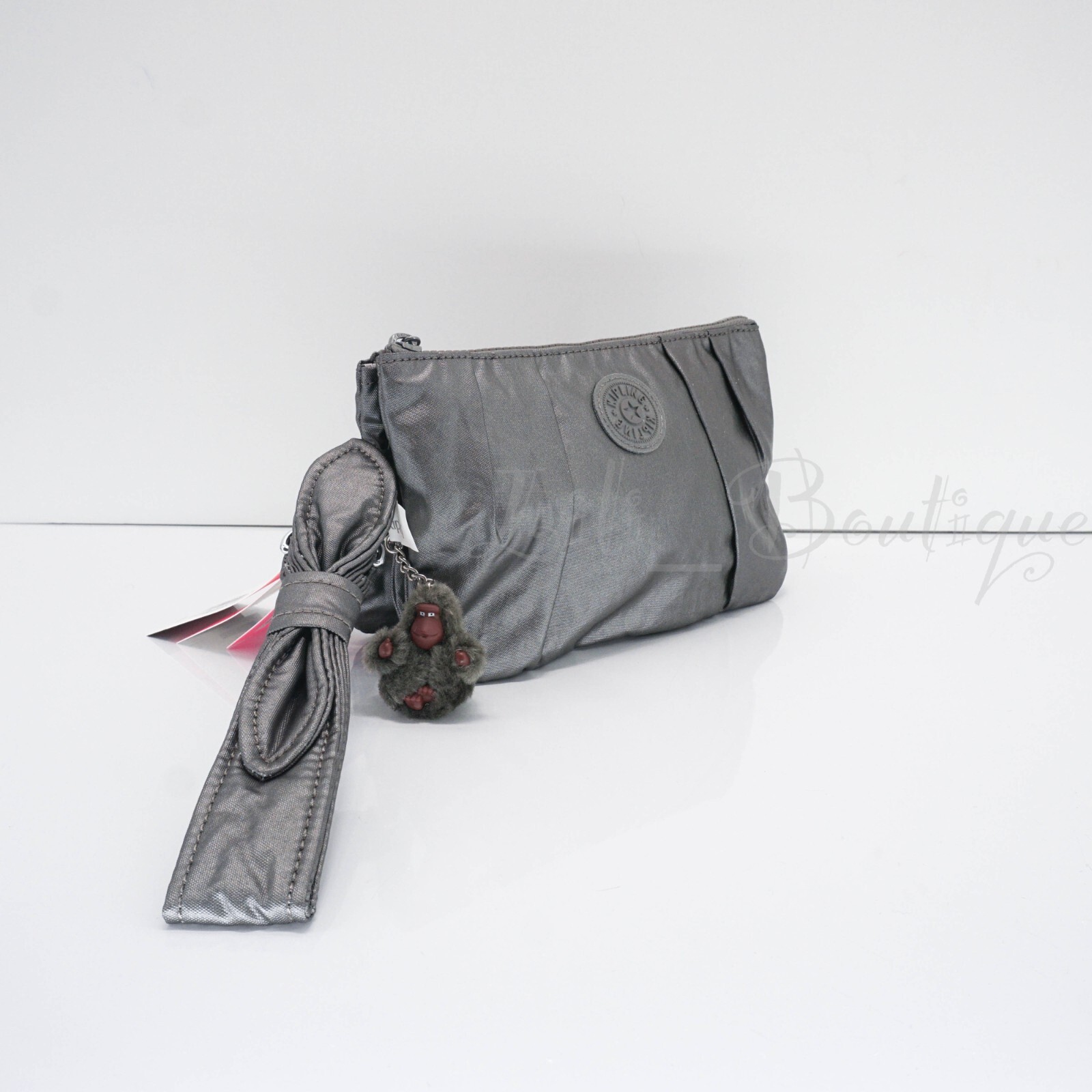 Kipling Creativity XL Pleat Extra LargePouch Polyamide KIB5P4 Moon Grey Metallic