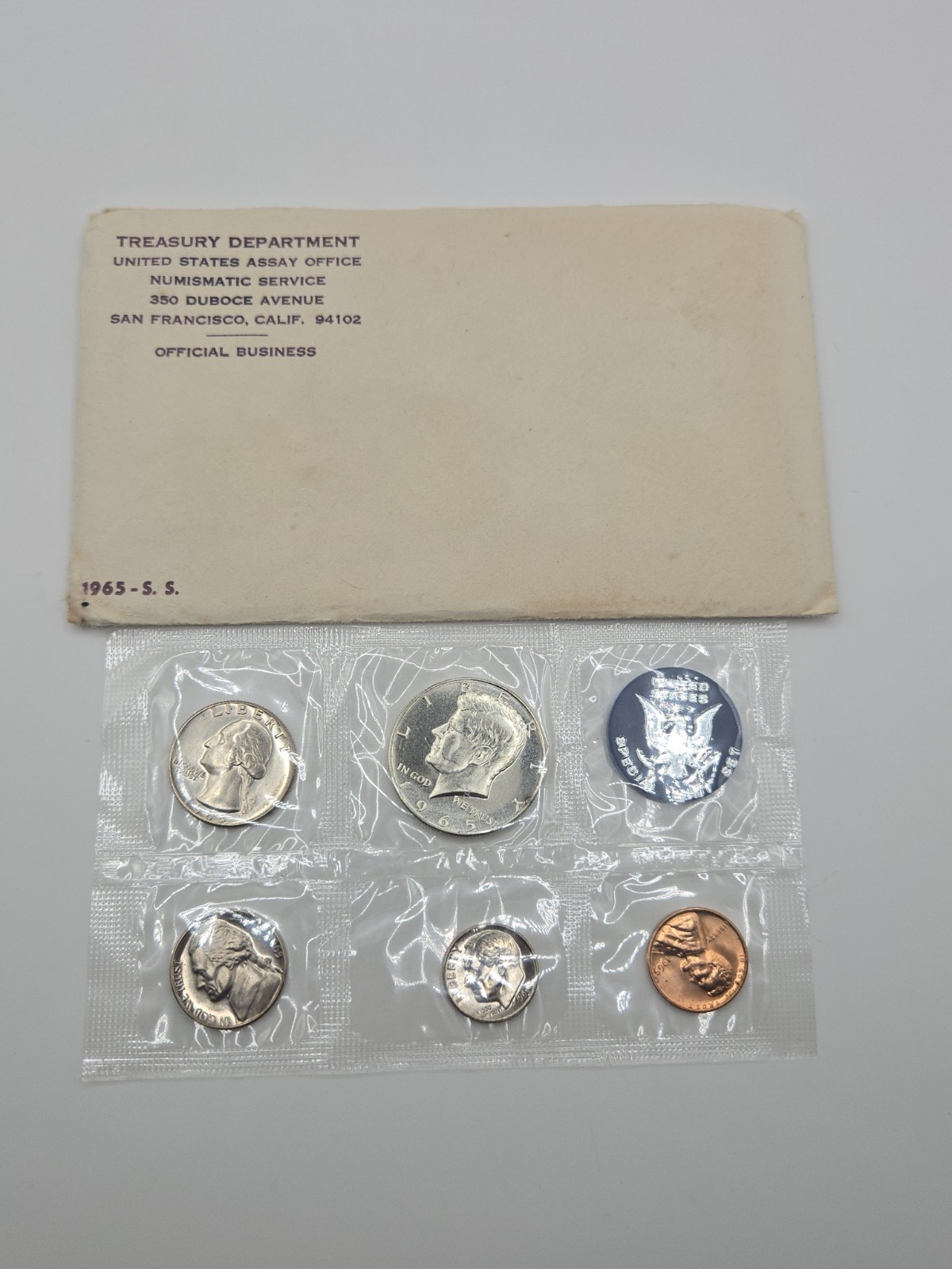 1965 U.S. Special Mint Set SMS Uncirculated SF Mint OGP #1255