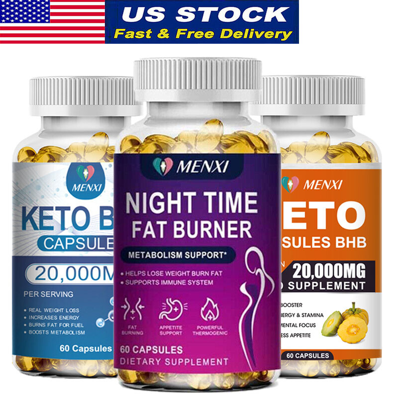 Keto Diet Pills 20,000mg Best Weight Loss Fat Burner Carb Blocker Diet ACV Pills