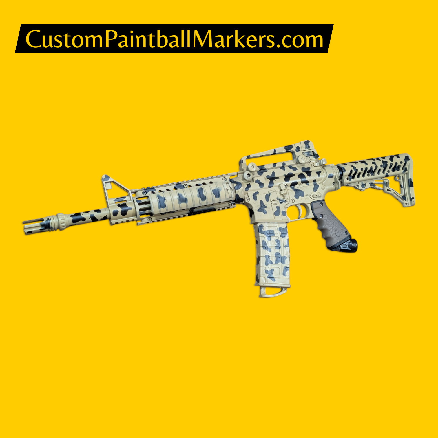 Tippmann TMC M16A4 “Desert Storm” Custom Magfed Paintball Marker
