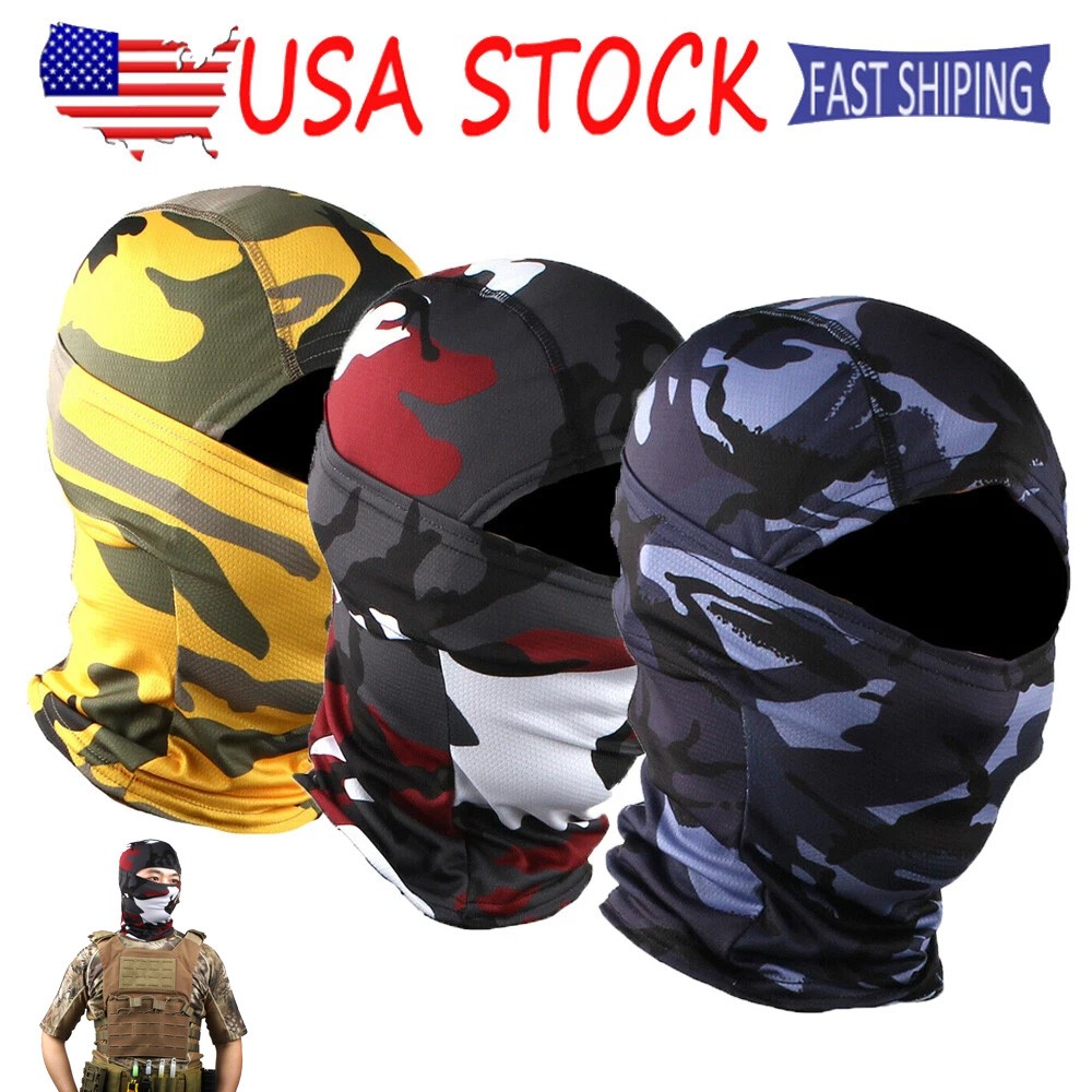 Soft Full Face Mask Military Balaclava Hood Men Baclava for Cycling Ski Hunting