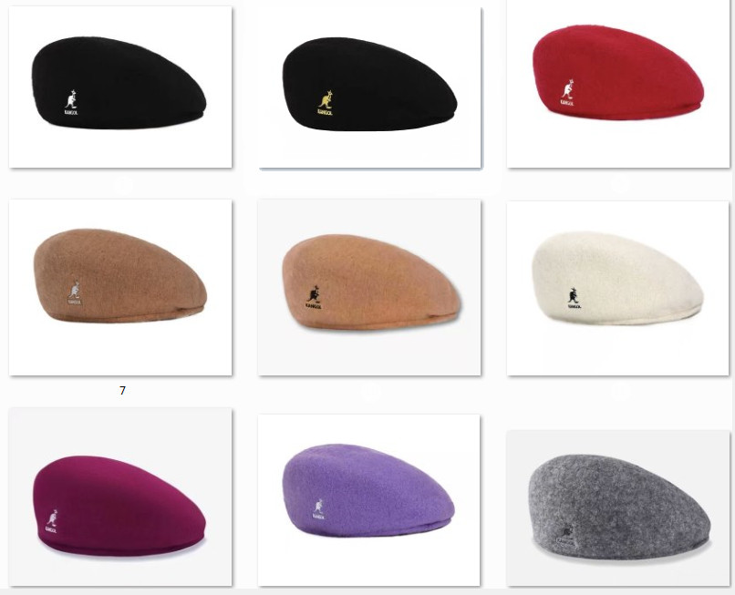 Kangol Wool 504 Flats Cap Men Women Casual Woolen Beret Hat Winter Newsboy Cap