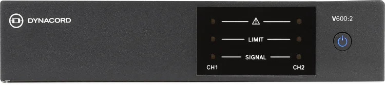 Dynacord V600:2 600-watt 2-channel 70V Power Amplifier