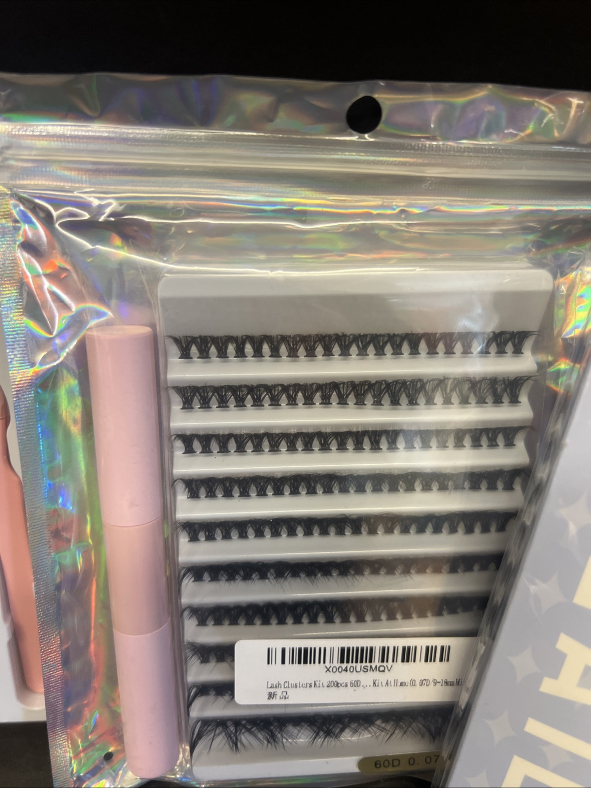 False Eyelashes Lot: 4 Packs