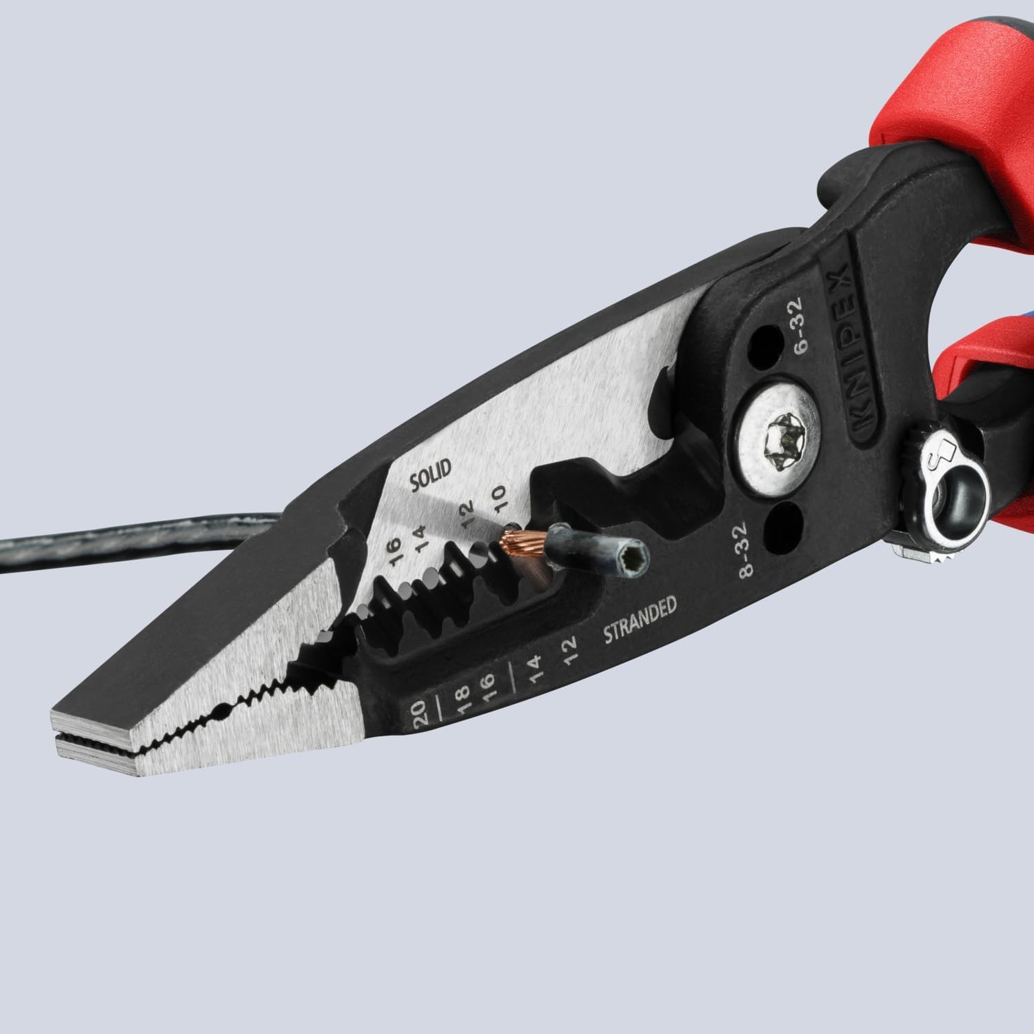 KNIPEX Tools 13 72 8 Forged Wire Stripper, 8-Inch