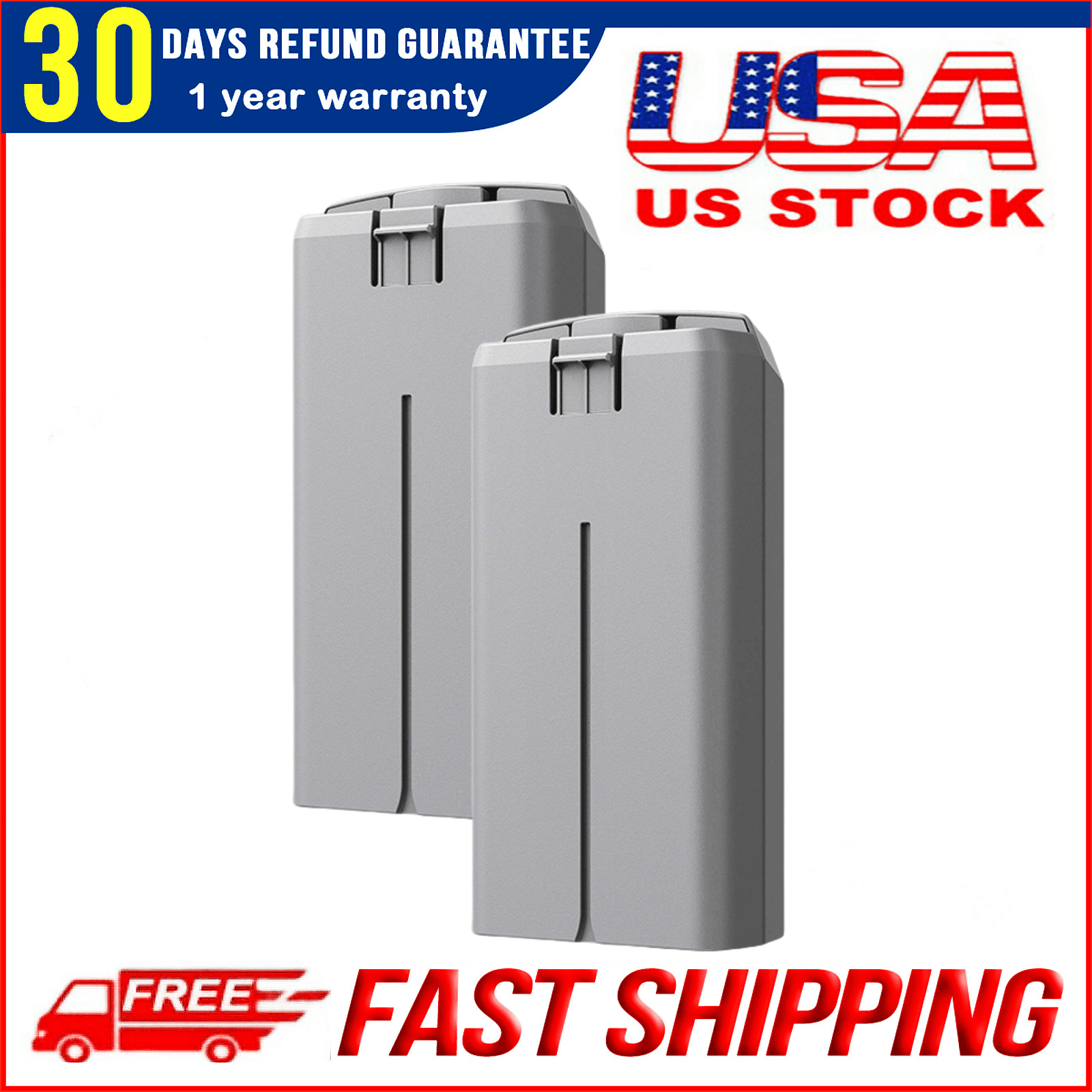 2PCS 2400mAh New Intelligent Flight Battery for DJI Mini 2/Mini SE /Mini 4K
