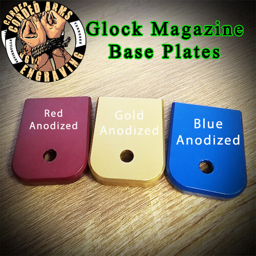 Handicap Laser Engraved Magazine Base Plate for Glock171923Gen1-5