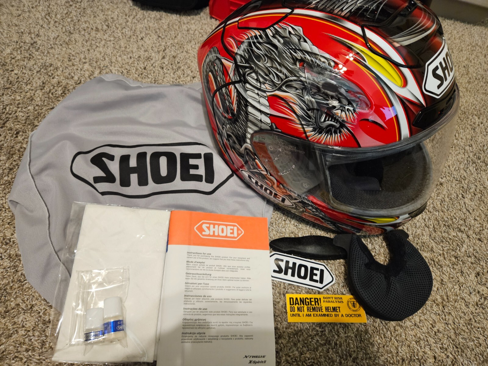 SHOEI Full Face Helmet X TWELVE X-12 KIYONARI Small - DOT Snell Approved