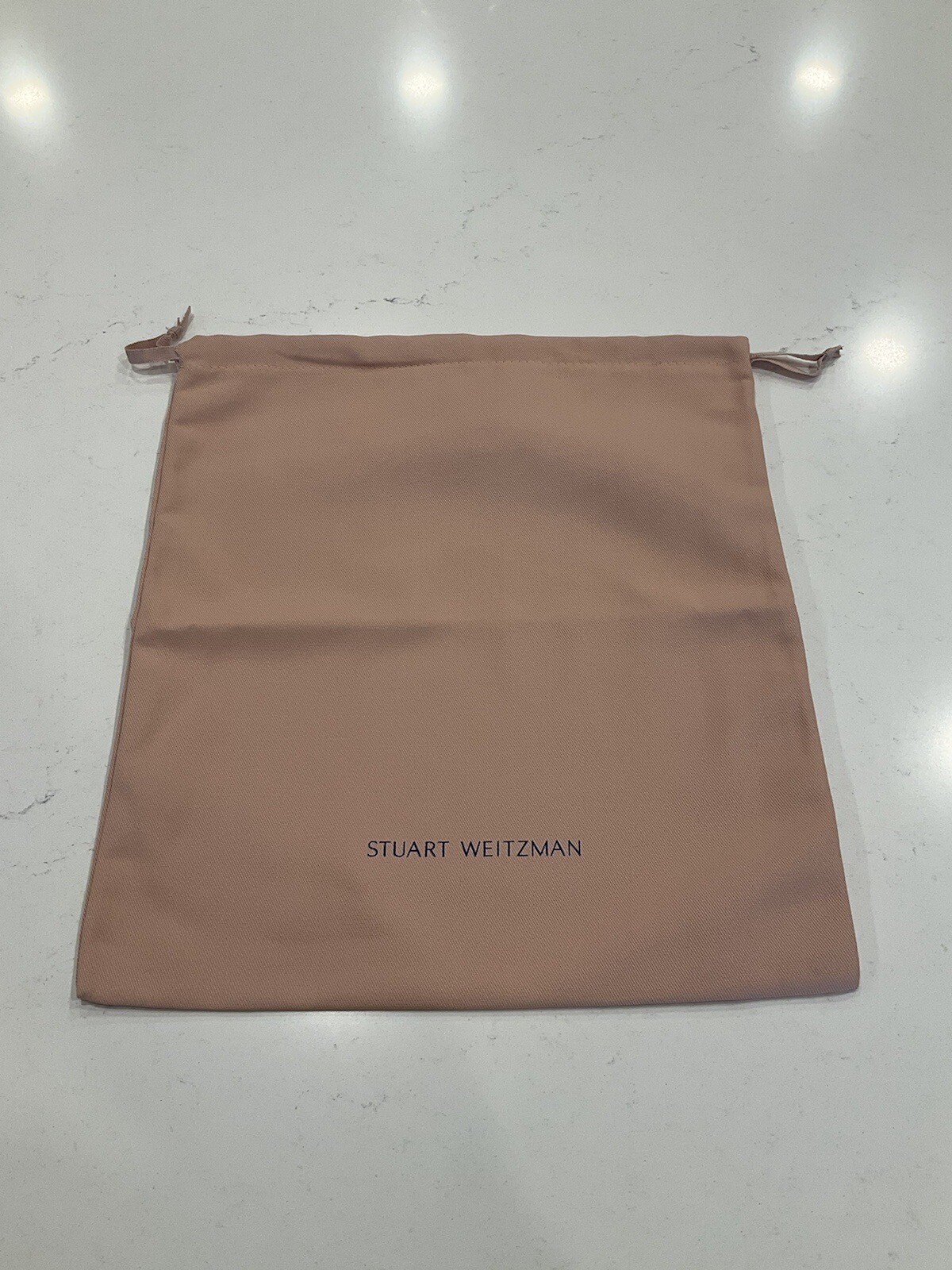 STUART WEITZMAN Pink/Rose Drawstring Dust Cover. 15”x13.5”. NEW.