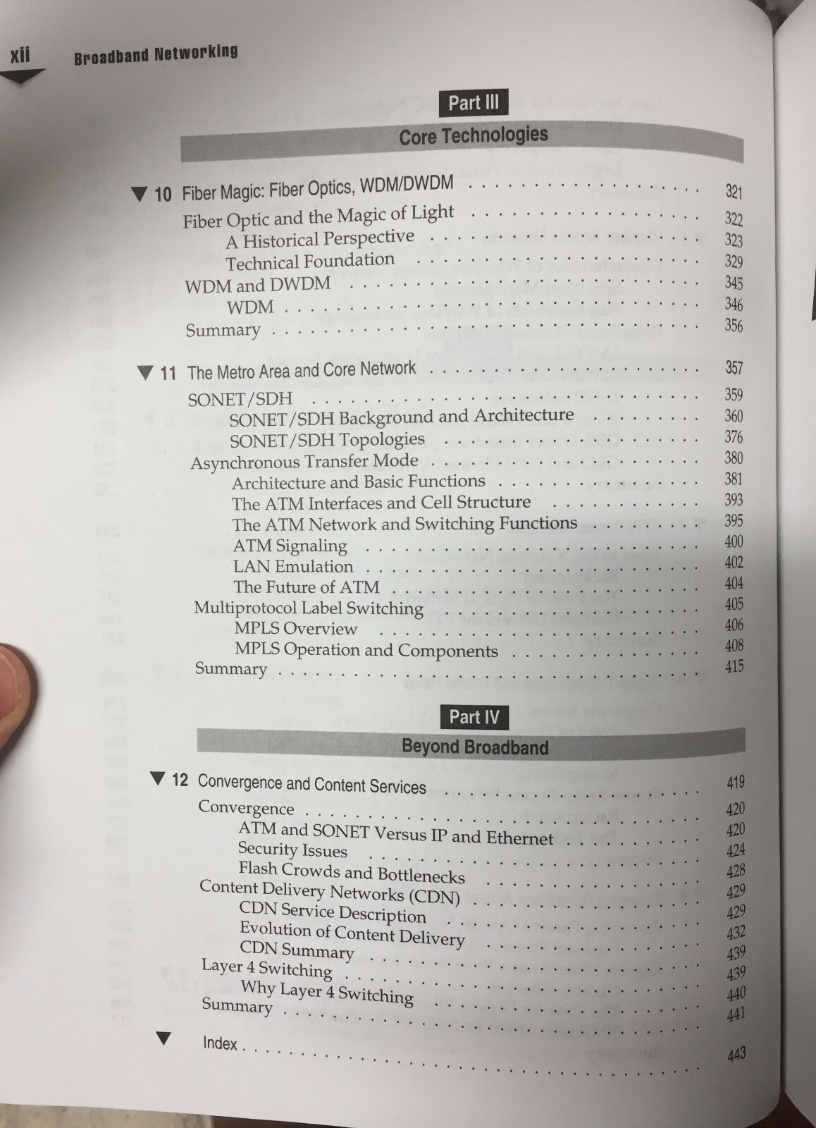 Book = Network Library Broadband Networking WDM DWDM SONET by Glen Carty
