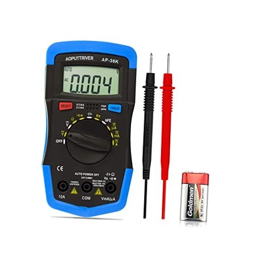 Multimeter Tester TRMS 4000 Counts Digital Multimeter with DC AC Voltmeter and