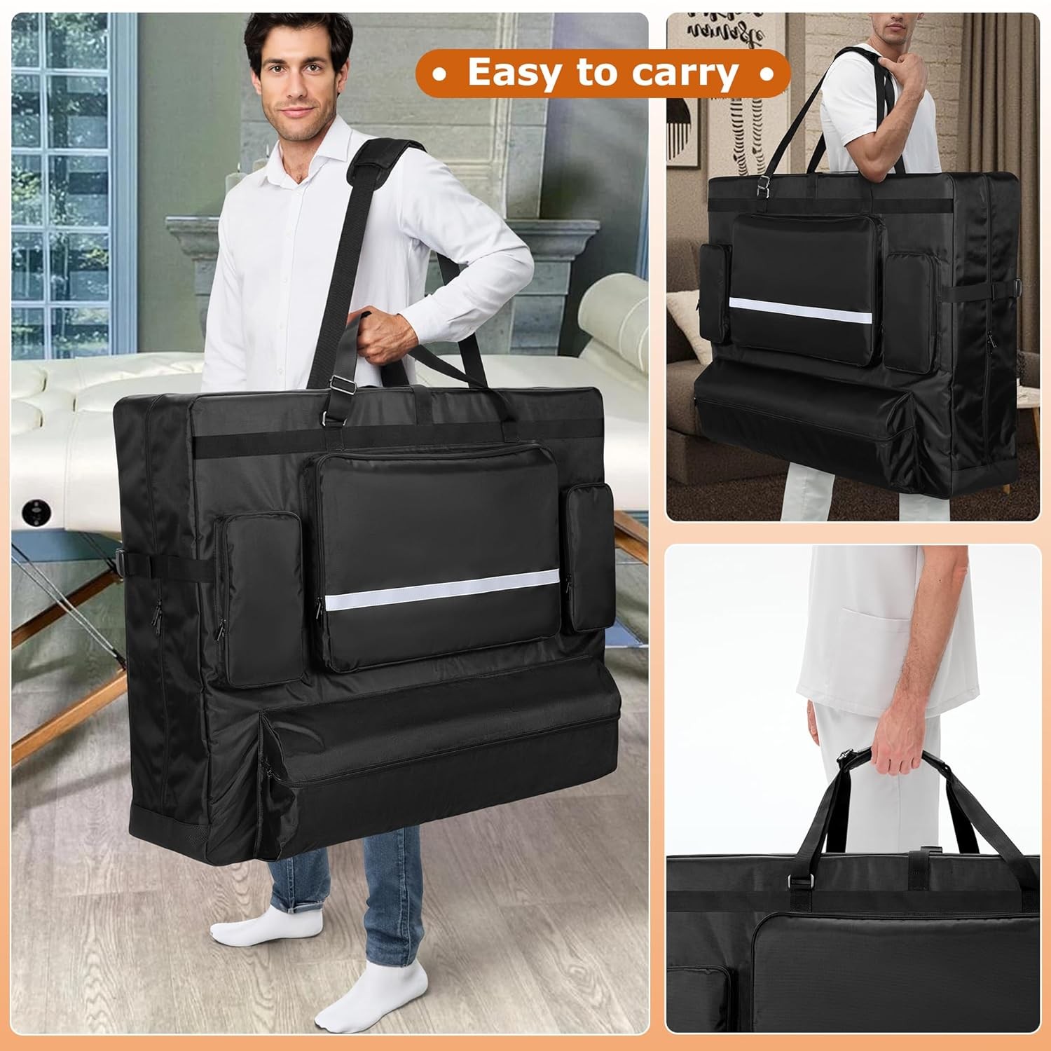 Folding Massage Table Bag Fits 24" to 30" Width Massage Table Storage Bag
