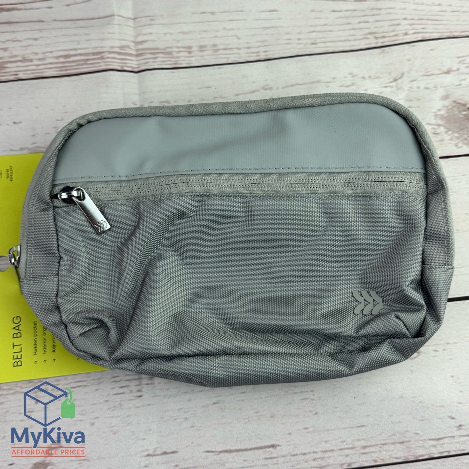 Belt Fanny Pack All In Motion Gray Adjustable Strap Recycled Polyester