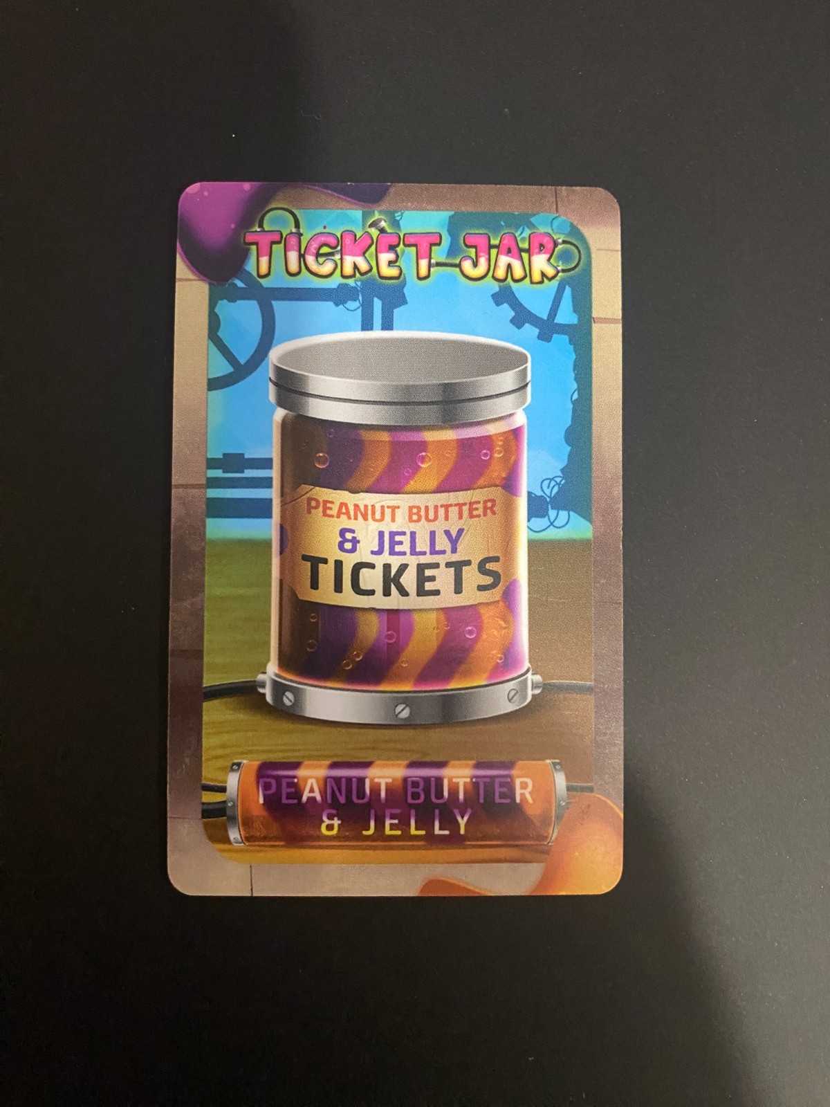 CEC Minions Jelly Lab Ticket Jar PB&J Card