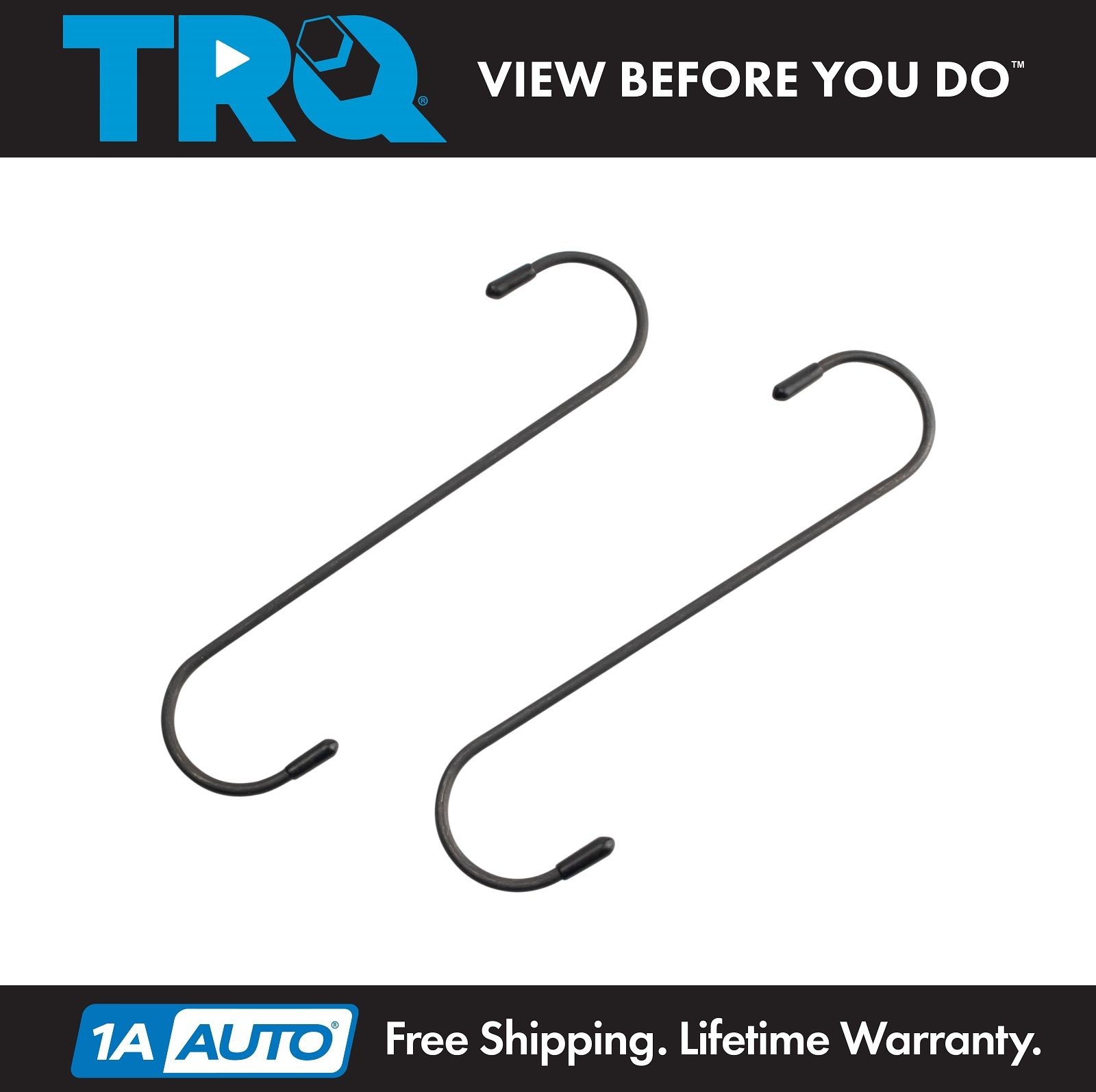 TRQ Brake Caliper or Parts Hanger Hook 2 Piece Set Heavy Duty Steel Tool