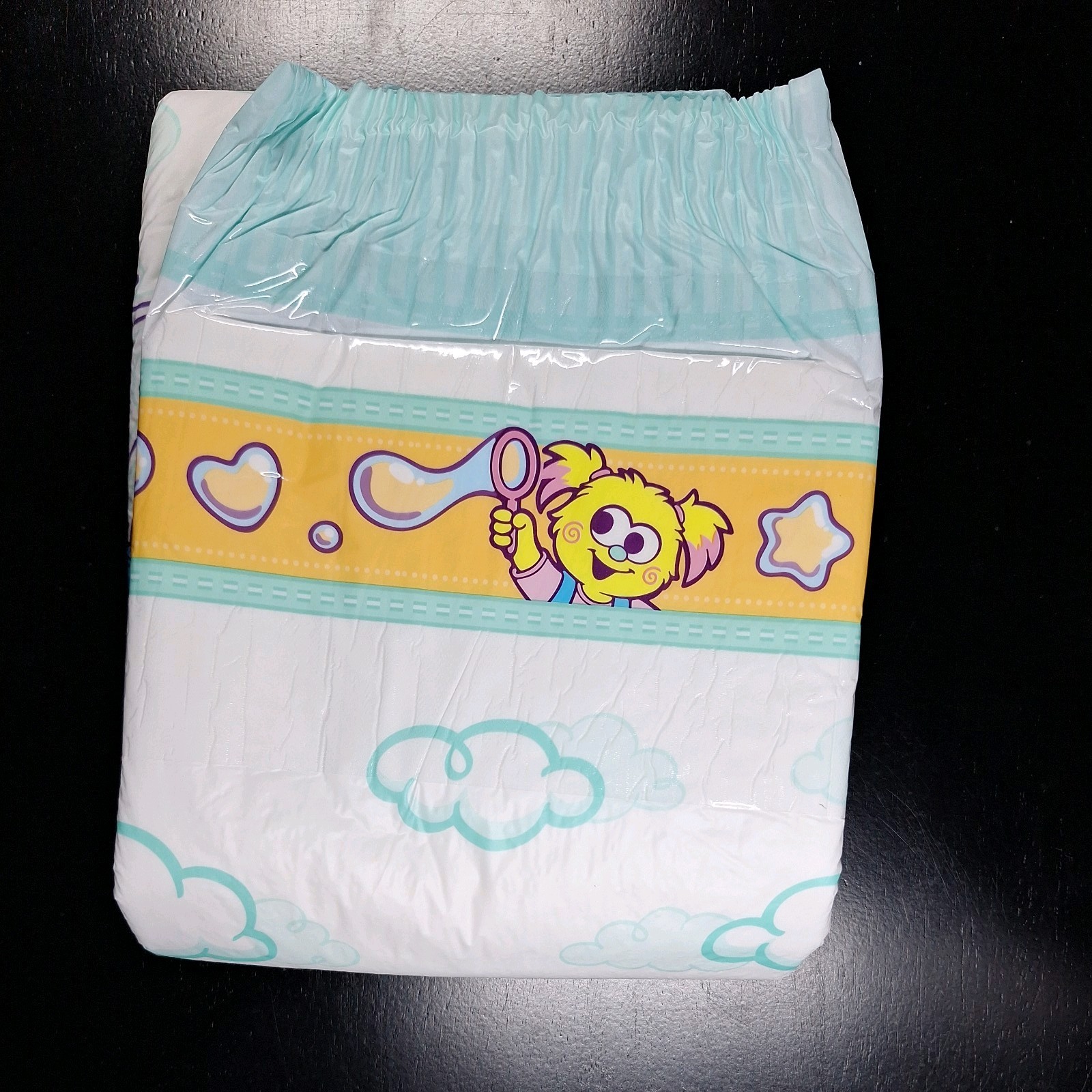5-PACK Kiddo Rearz Tena Abena Tranquility Plastic Backed Diapers (Size Medium)