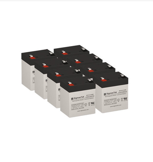APC SRT3000XLT UPS Replacement Battery Set of 8 by SigmasTek - 12V 5.5AH T2