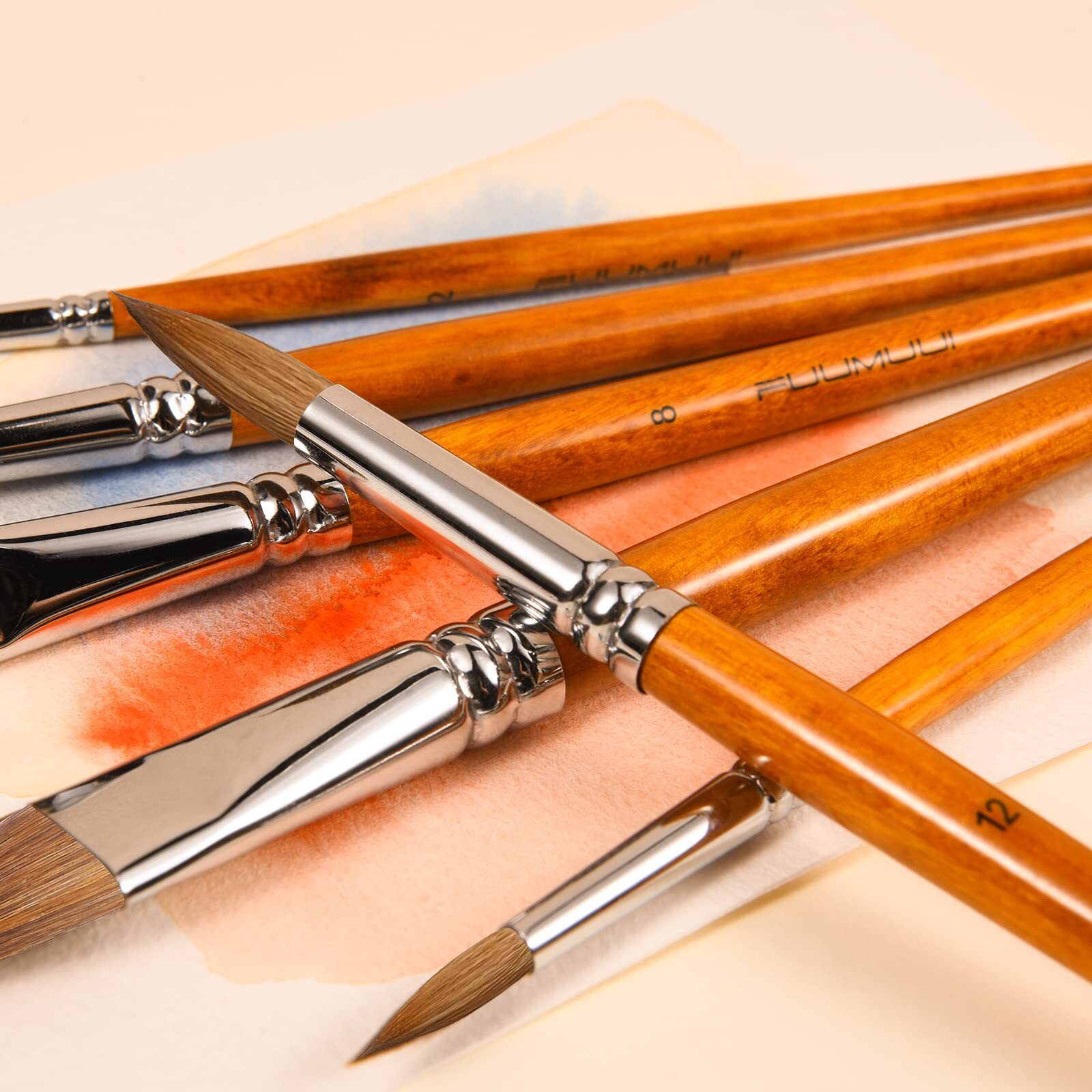 Sable Watercolor Brushes Kolinsky Watercolor Paint Brushes for Artists Profes...