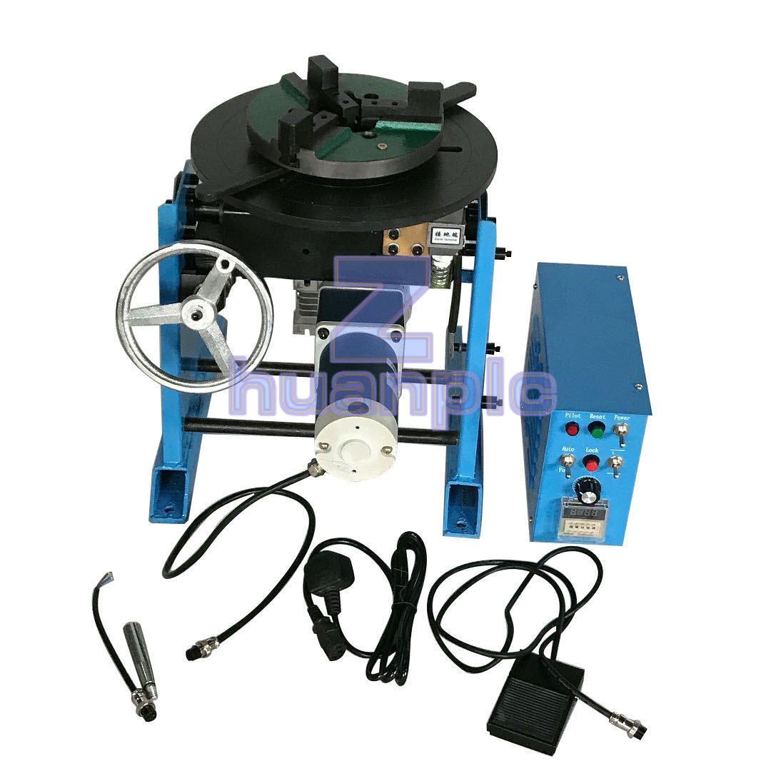 one NEW 50KG Duty Welding Positioner Turntable Timing with 200mm Chuck 220V