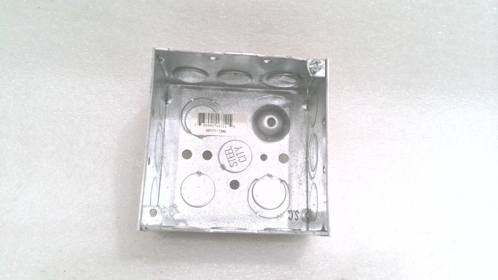 THOMAS & BETTS STEEL CITY 521711234E STEEL ENCLOSURE BOX, 4 IN SQUARE (LOT OF 6)