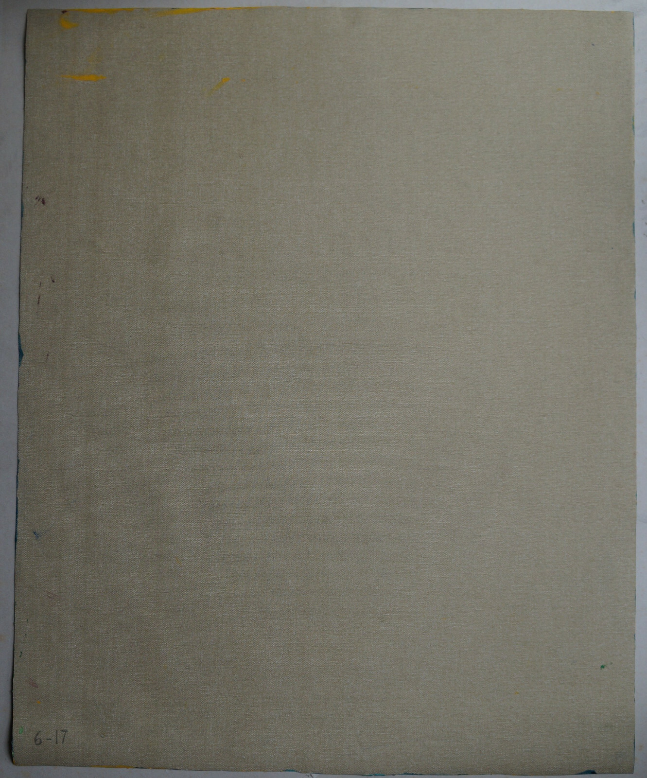 Acrylic on Canvas Composition Abstract - Signed TEMPE (20th)