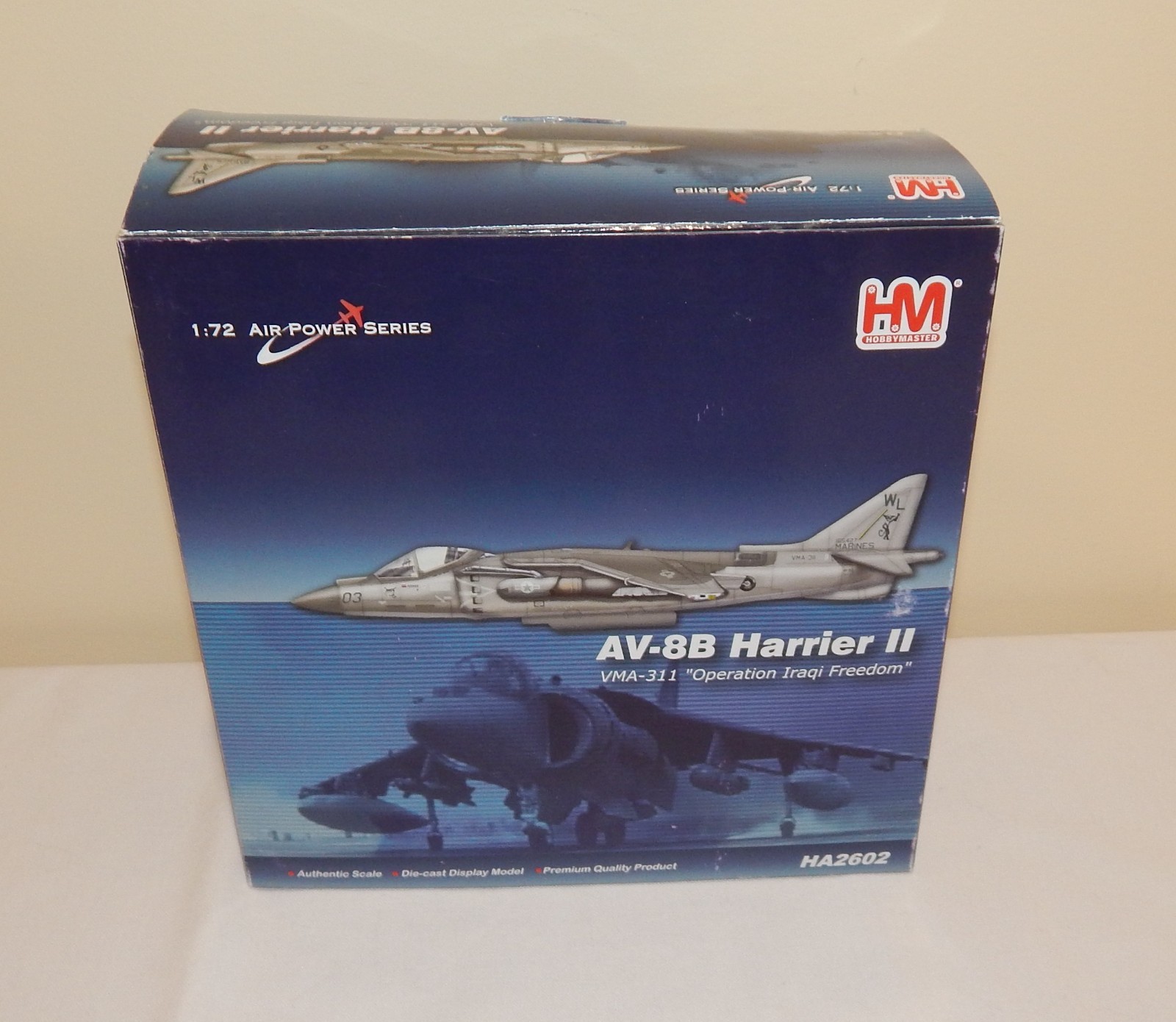 Sealed 1:72 HobbyMaster AV-8B Harrier II 'Operation Iraqi Freedom' 2009