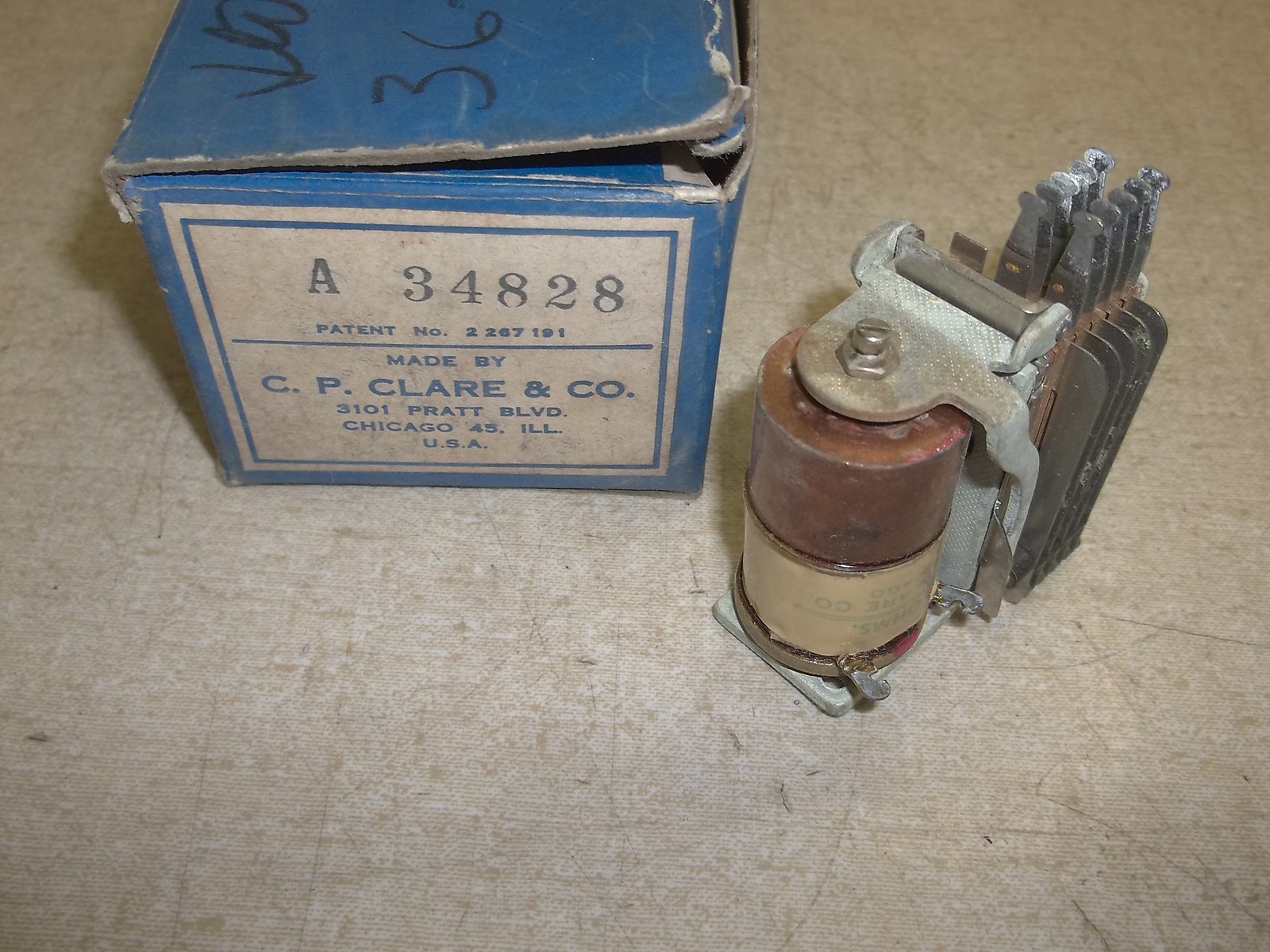 CP Clare A-34828 Vintage Relay *FREE SHIPPING*