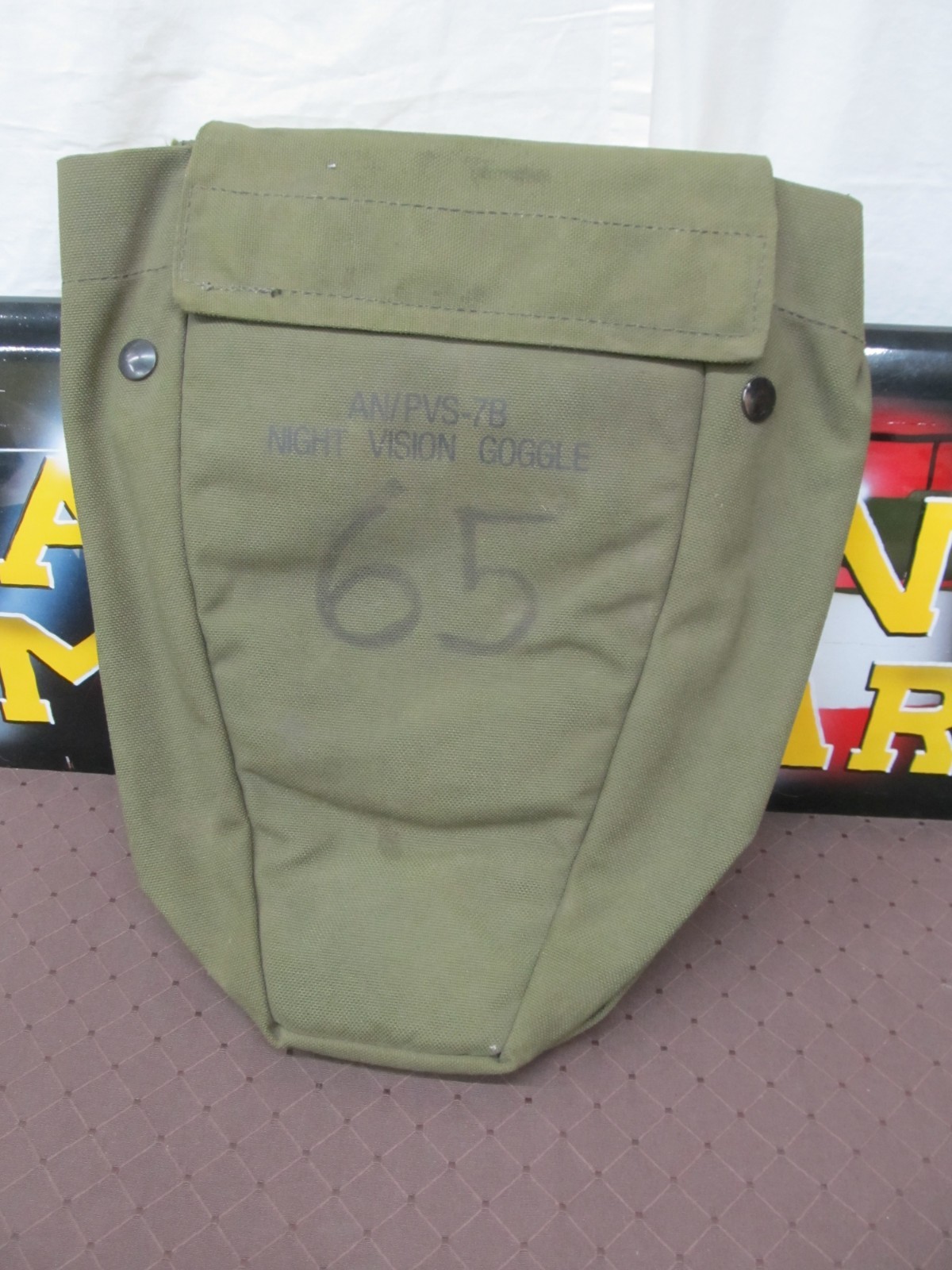 MILITARY NIGHT VISION GOGGLES CARRY BAG PVS-7 OD GREEN NVG POUCH ATTACHING CLIPS