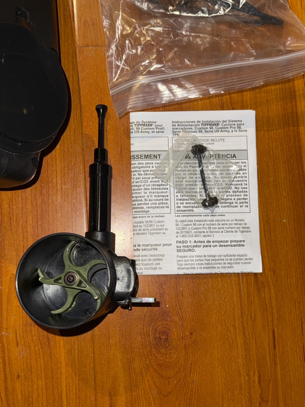 Tippmann Paintball 98 Custom Black Cyclone Feed System - Open Box