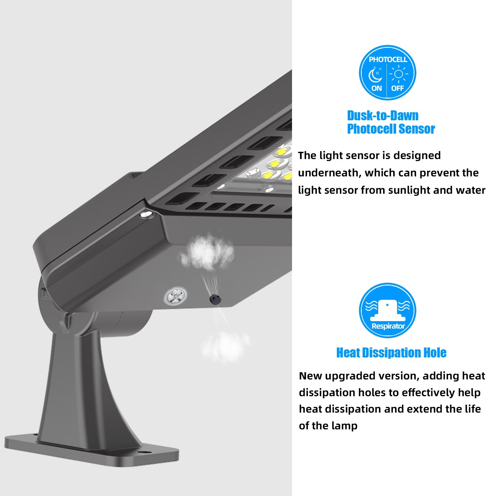 LED Parking Lot Light - 200W Street Lights Dusk to Dawn Outdoor Lighting 3 PACK