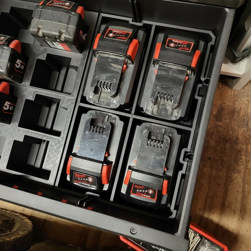 Milwaukee PACKOUT Drawer Insert – M18 High Output Battery Storage (insert Only)