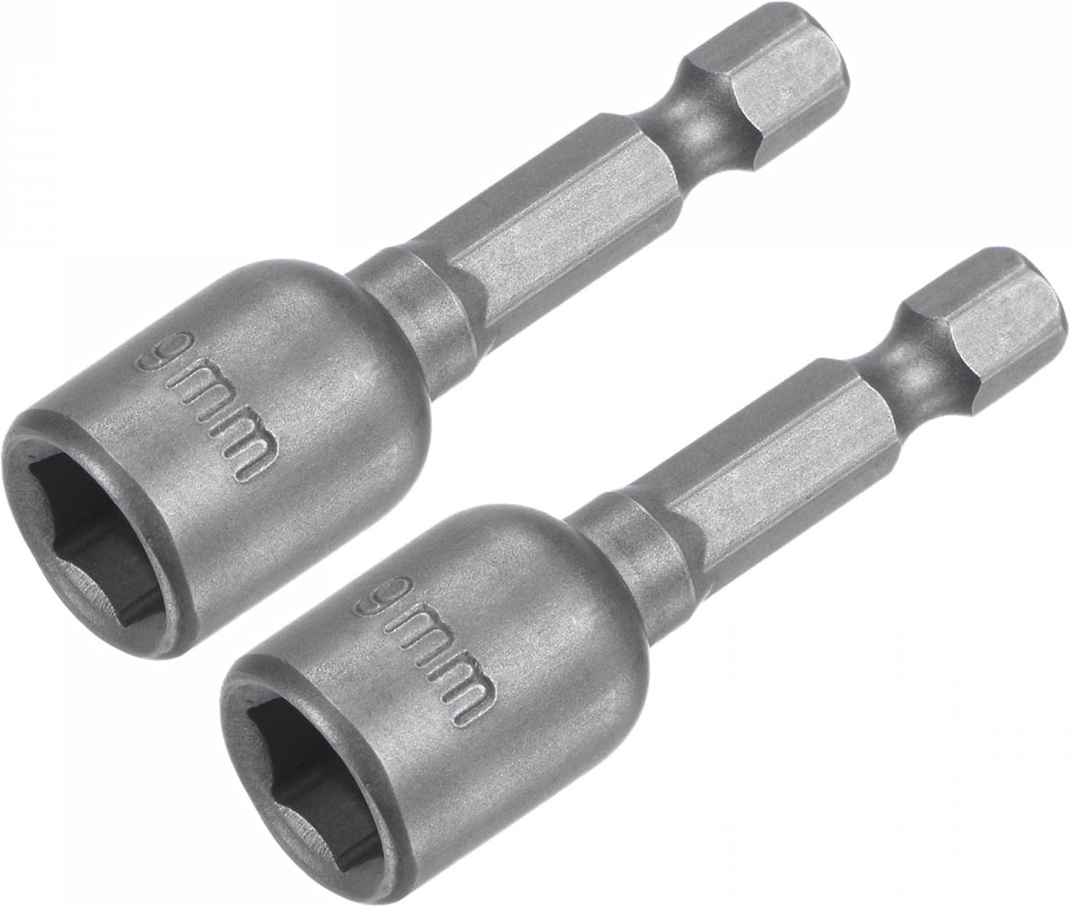 Quick-Change Nut Driver Bit, 1/4" Hex Shank 9Mm Magnetic Nut Setter Drill Bits,