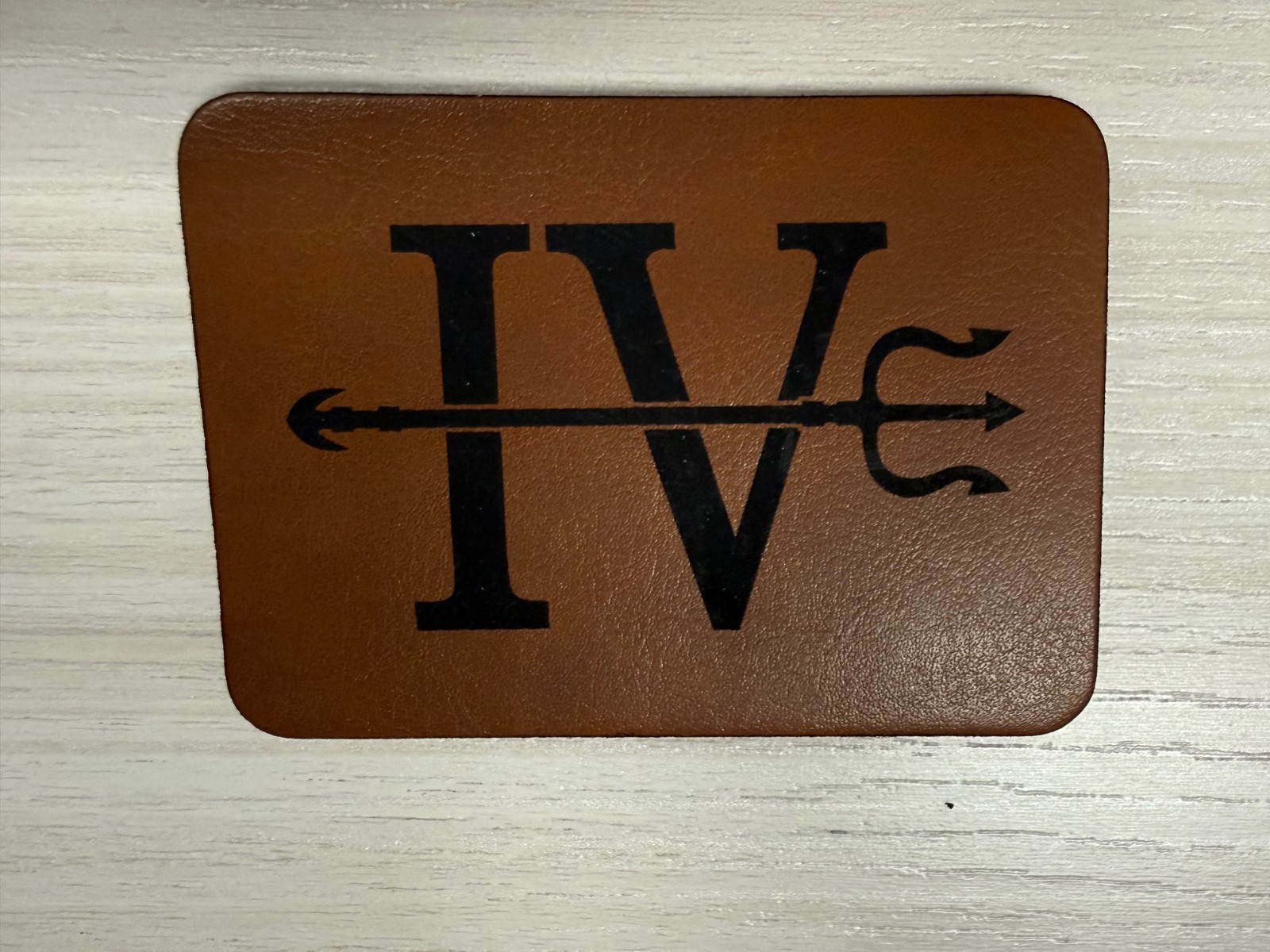 Seal Team DEVGRU Leather Hook & Loop Patch 3.5" x 2.5"
