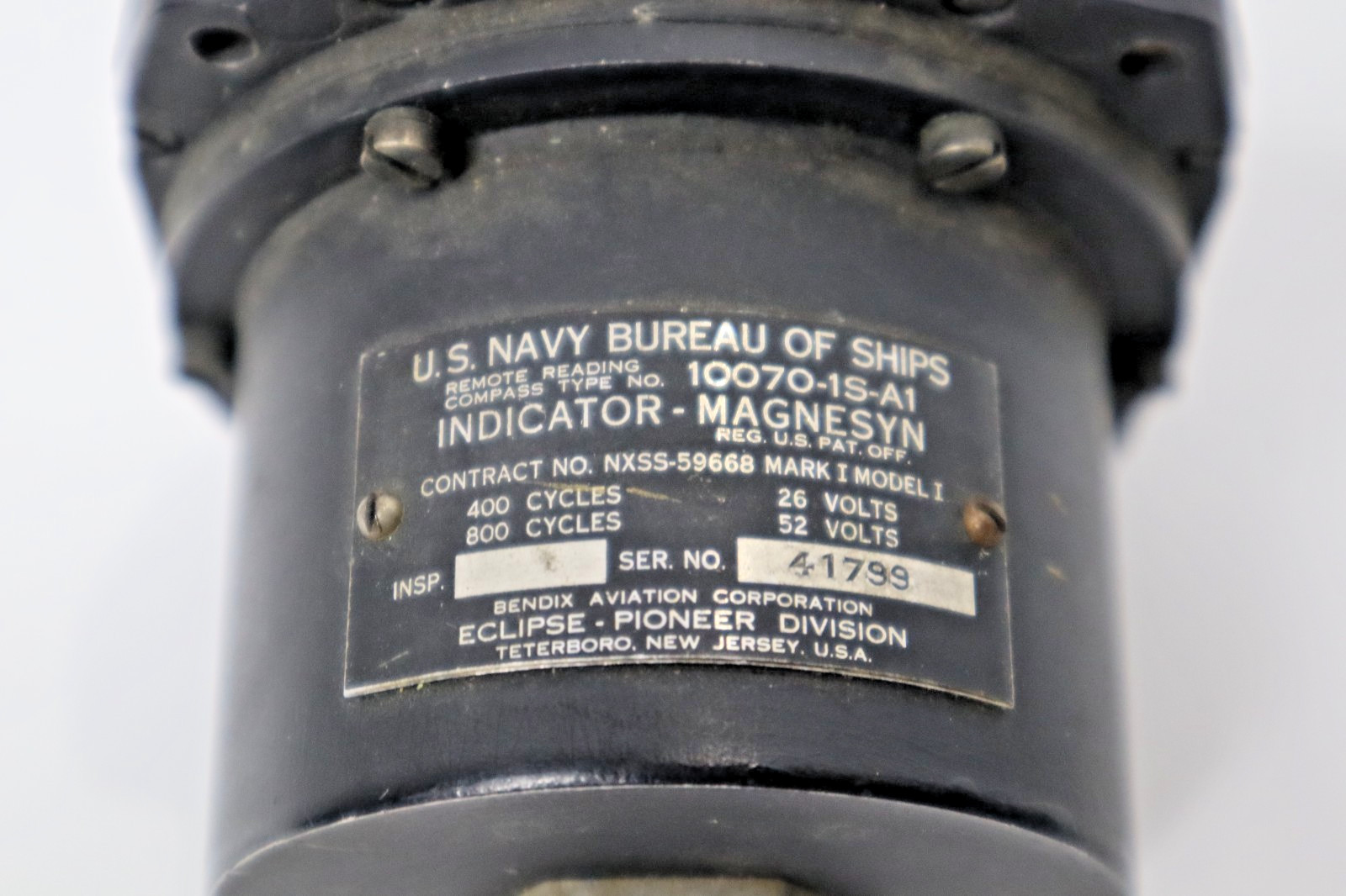Bendix Aviation 10070-1S-A1 Magnesyn Indicator