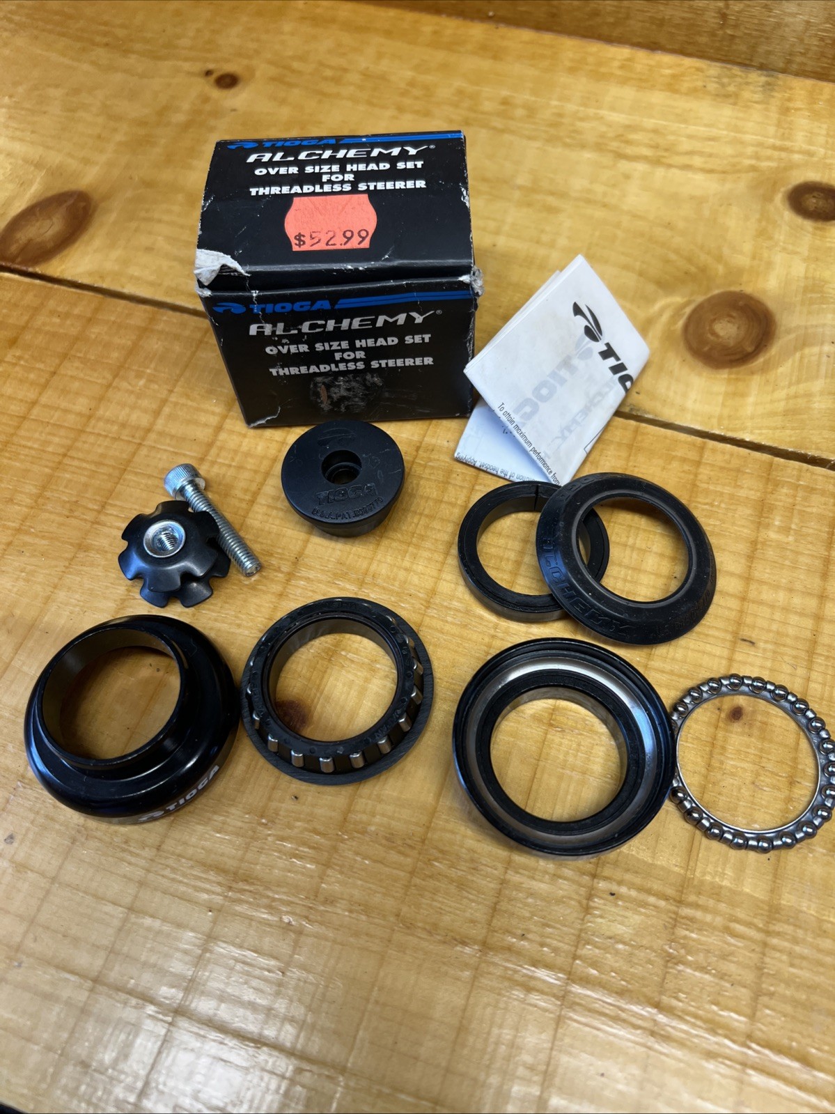 Tioga Alchemy Over Size Head Set For Threadless Steerer Model DL-TRB Black