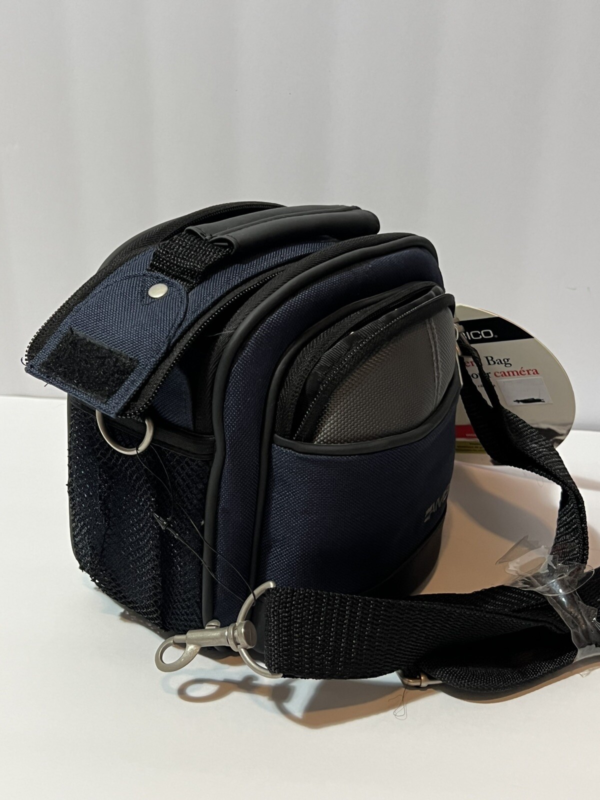 AMBICO Camera/Accessor Bag BC03GA NWT Blue Gray Strap And Belt Loop