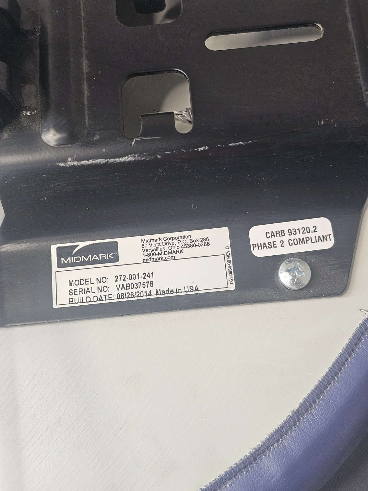 Ritter 272 Exam Stool Pneumatically Adjustable Midmark USA