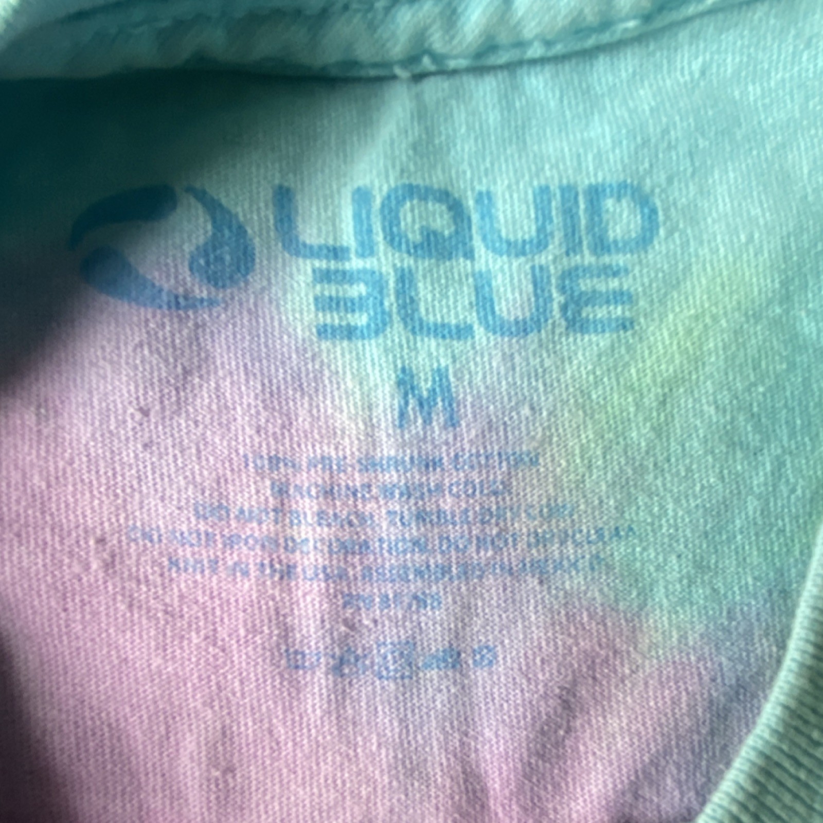 Liquid Blue Grateful Dead Dancing Bears Tie-Dye T-Shirt M