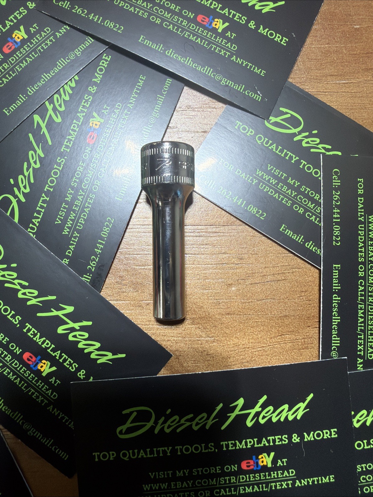 *NEW* Snap On Tools SFSM7 - 7mm 3/8" Dr 6-Point Metric Deep Socket