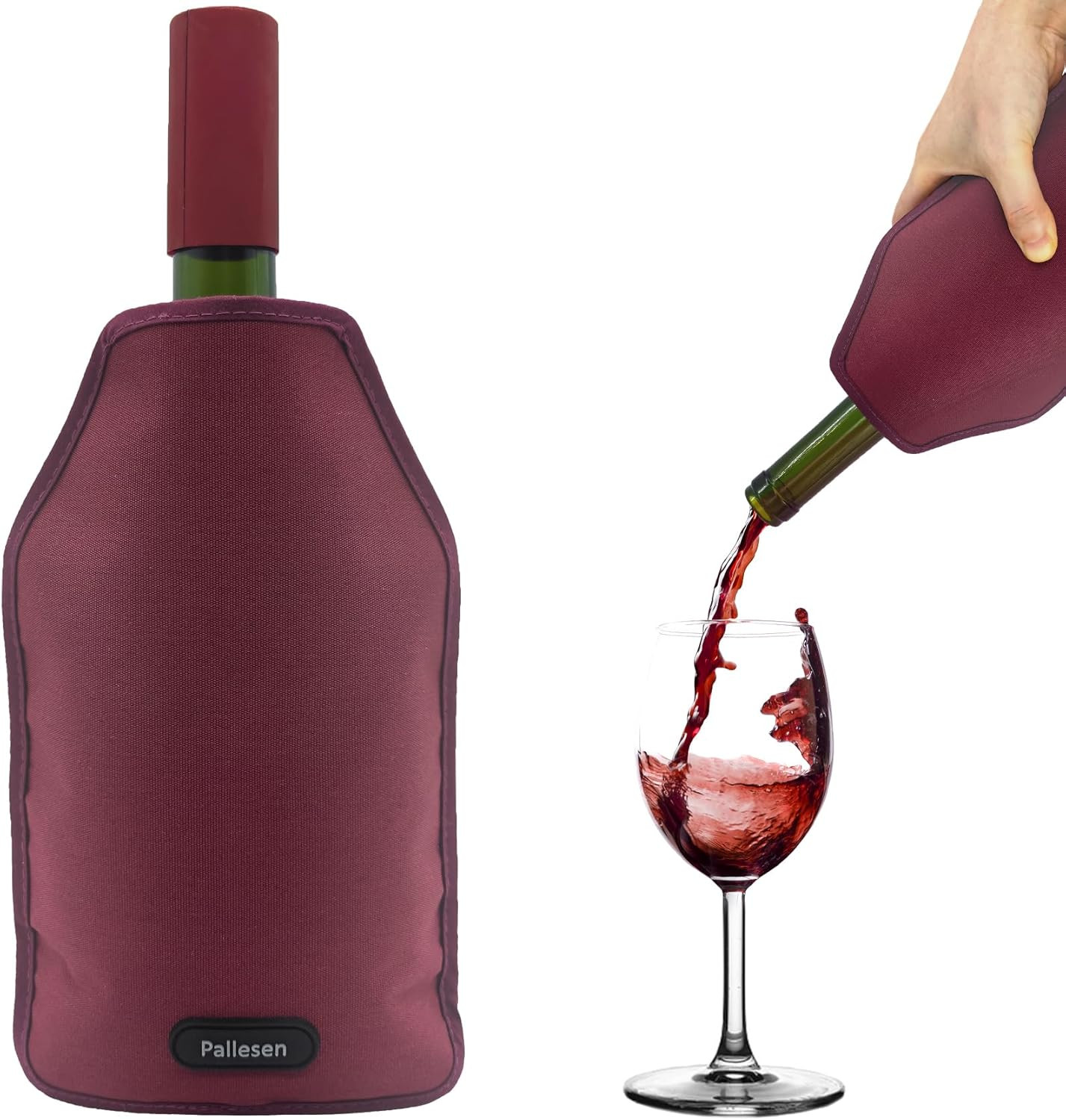 Portable Wine Cooler Sleeve Reusable Wine Bottle Chiller Flexible Wine Ice Bag K