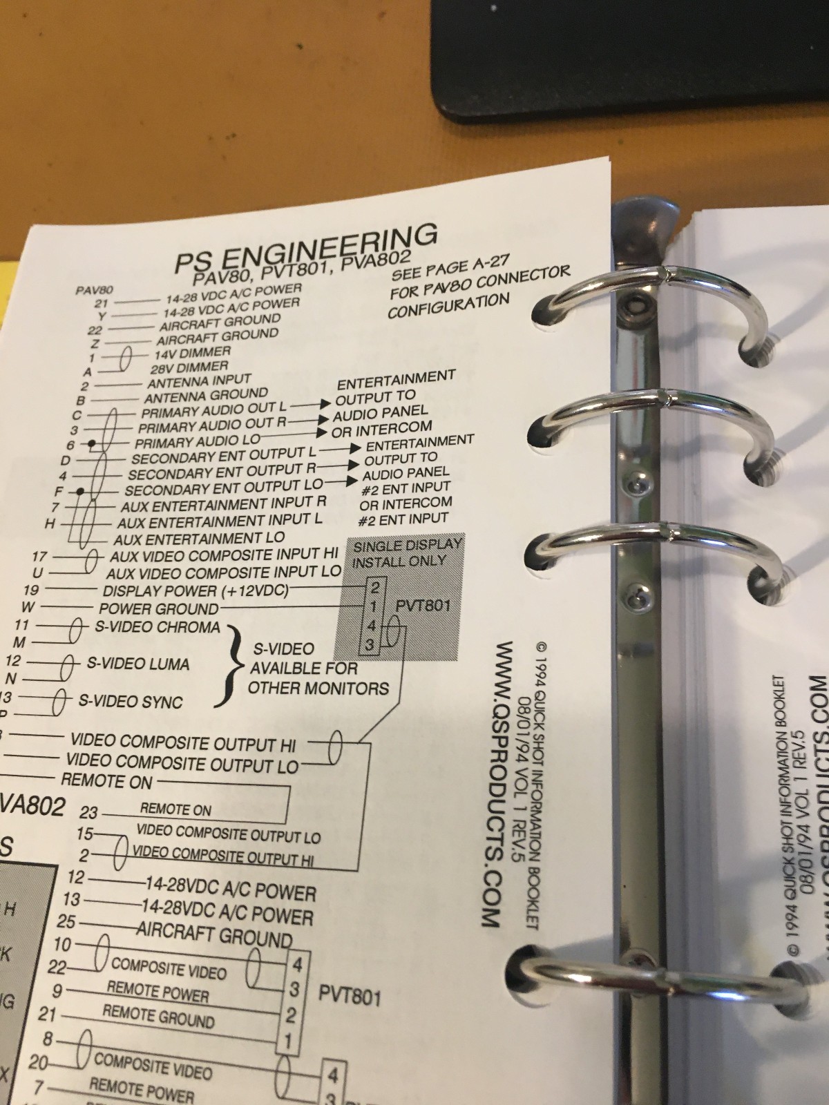 Quick Shot Avionics Installation Reference Manual